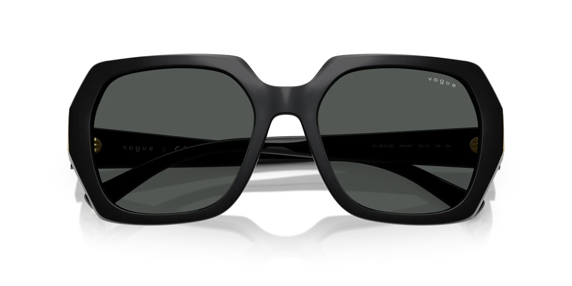 VOGUE EYEWEAR VO5612SB W44/87 Occhiali da sole Nylon Nero Grigio Geometrica Normale - immagine 2