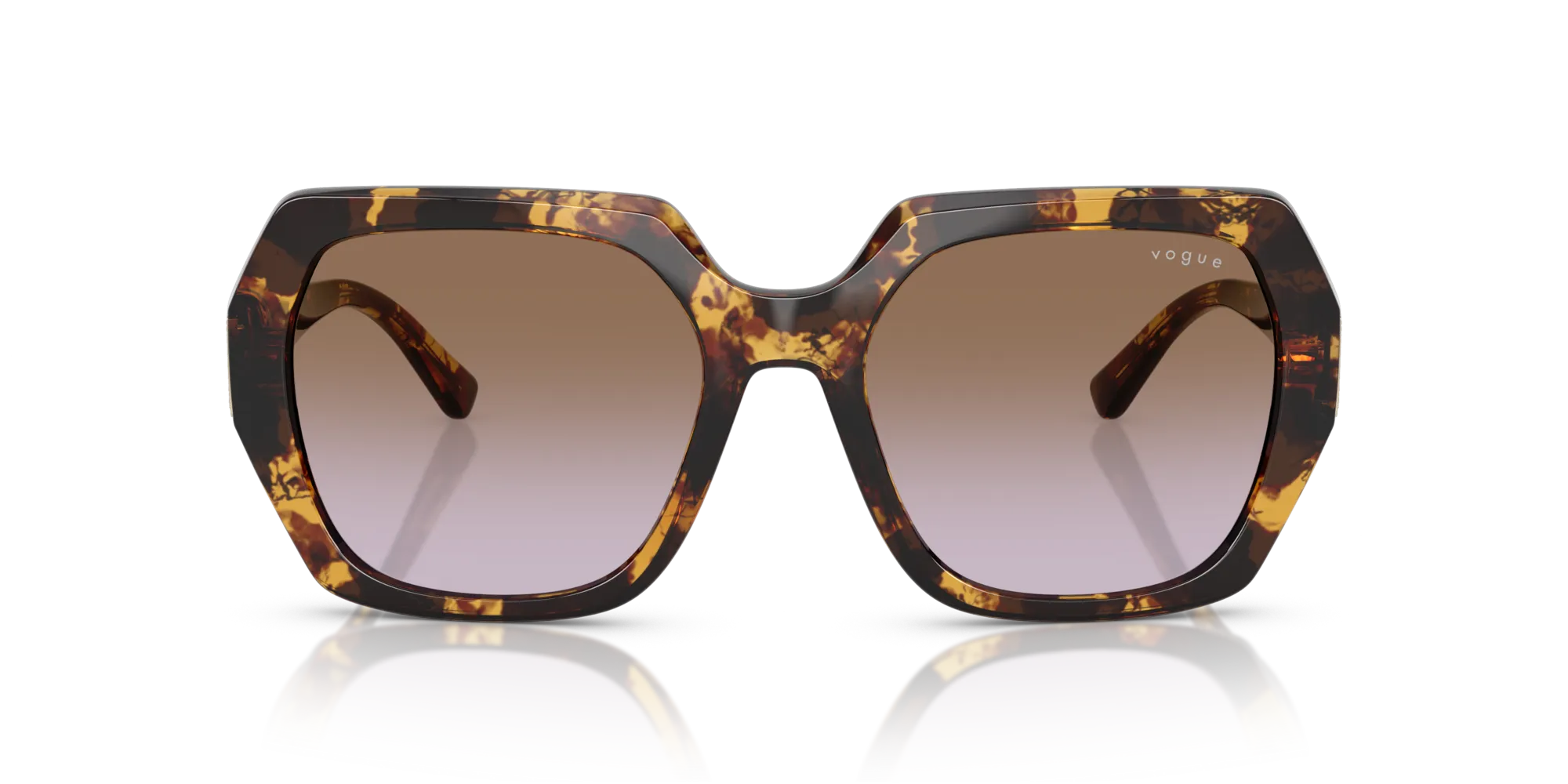 VOGUE EYEWEAR VO5612SB 317968 Occhiali da sole Nylon Tartaruga Marrone Geometrica Normale Sfumato - immagine 3
