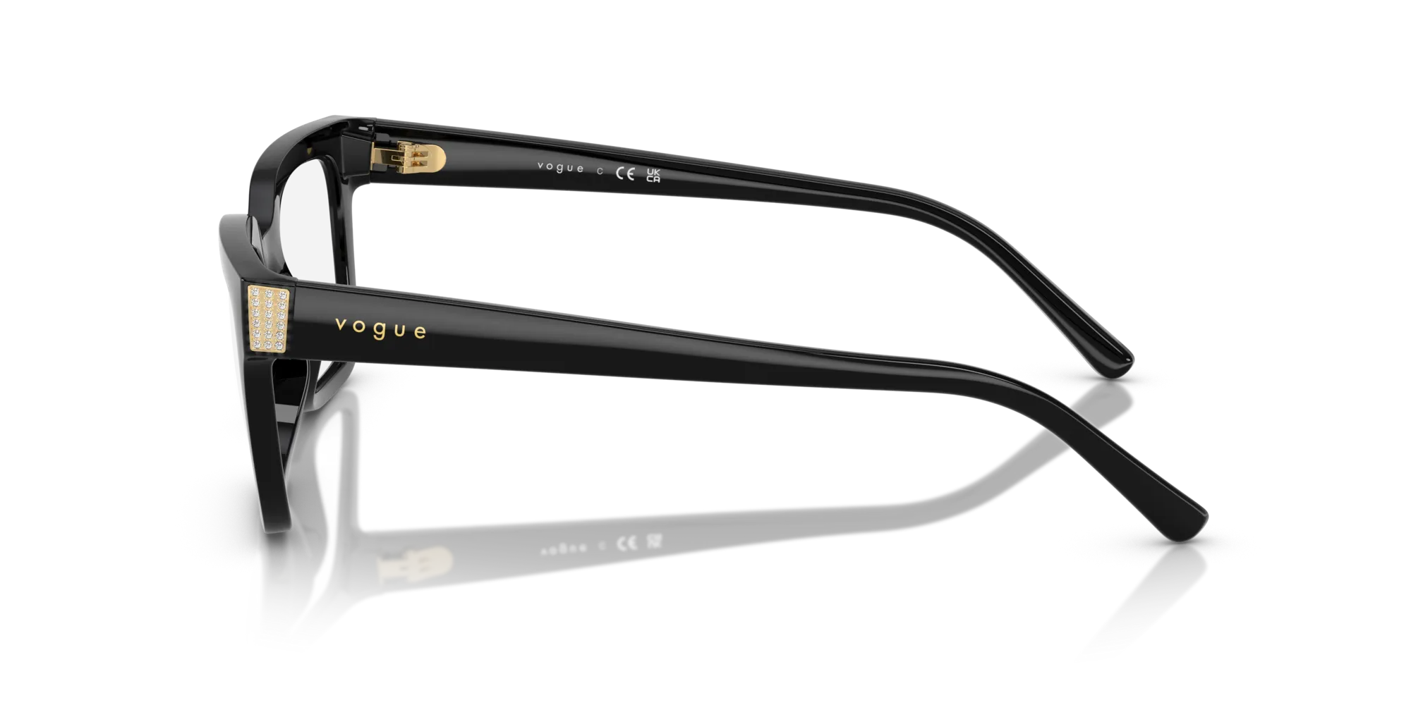 VOGUE EYEWEAR VO5611B W44 Montature da vista Nylon Nero Pillow Normale - immagine 4