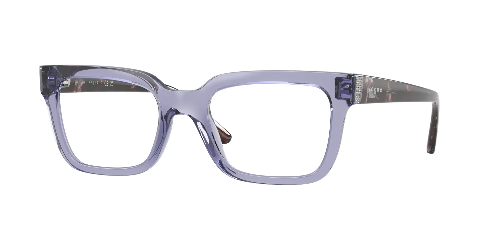VOGUE EYEWEAR VO5611B 3177 Montature da vista Nylon Viola Pillow Normale - immagine 1