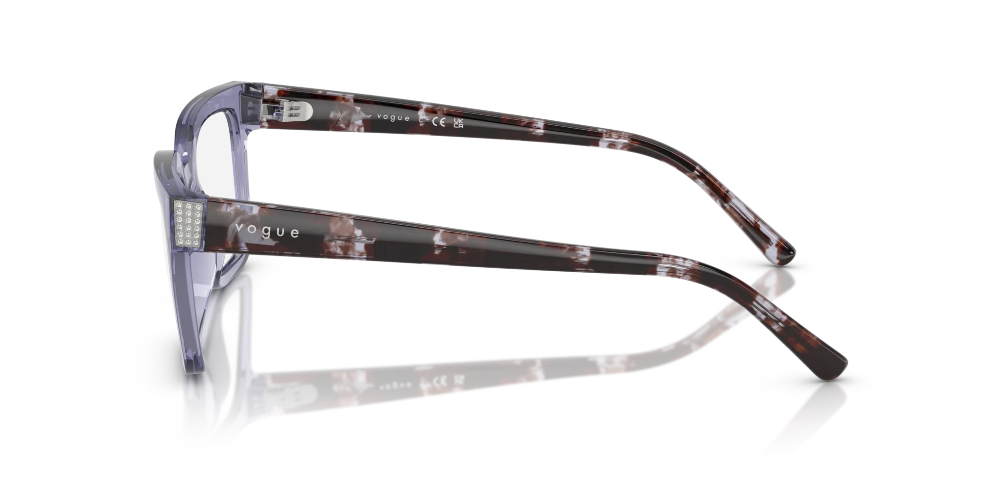 VOGUE EYEWEAR VO5611B 3177 Montature da vista Nylon Viola Pillow Normale - immagine 4