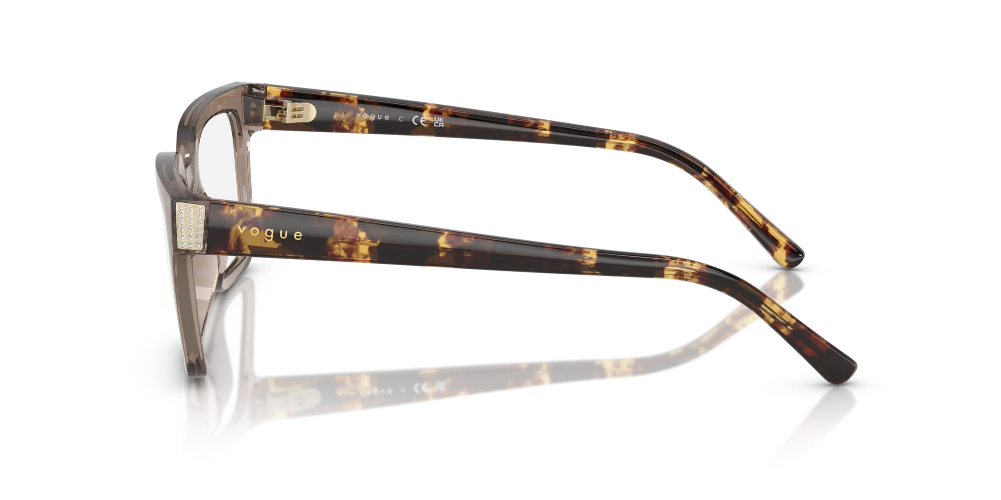 VOGUE EYEWEAR VO5611B 2940 Montature da vista Nylon Marrone Pillow Normale - immagine 4