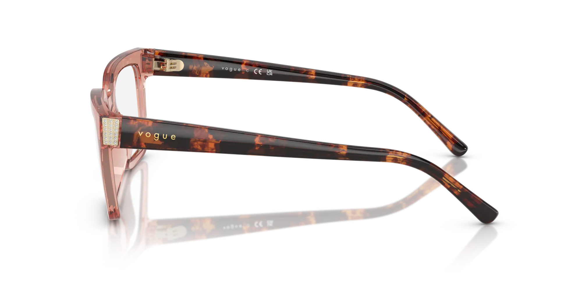 VOGUE EYEWEAR VO5611B 2864 Montature da vista Nylon Rosa Pillow Normale - immagine 4