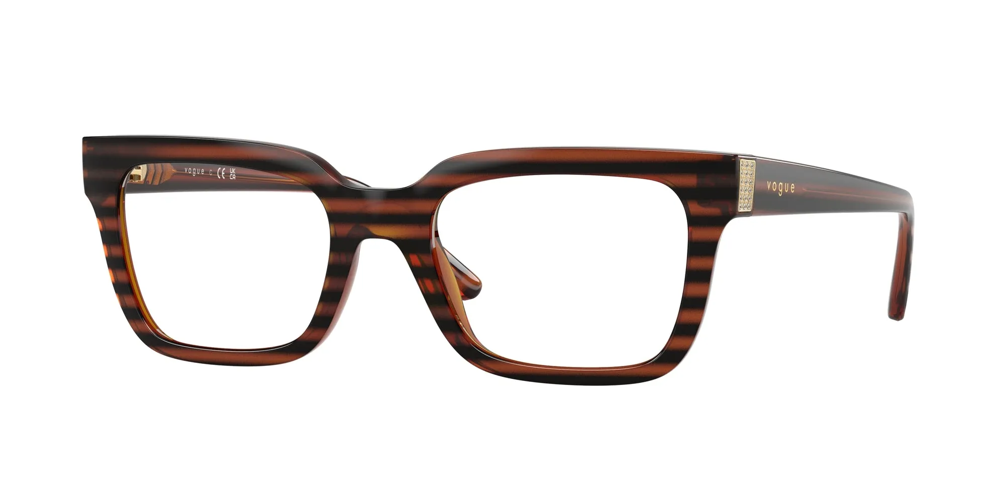 VOGUE EYEWEAR VO5611B 2571 Montature da vista Nylon Marrone Pillow Normale - immagine 1