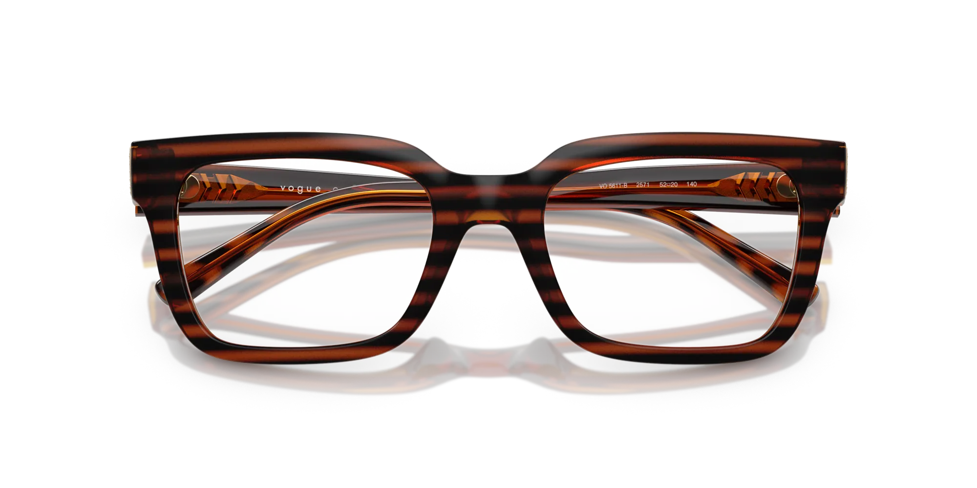 VOGUE EYEWEAR VO5611B 2571 Montature da vista Nylon Marrone Pillow Normale - immagine 2