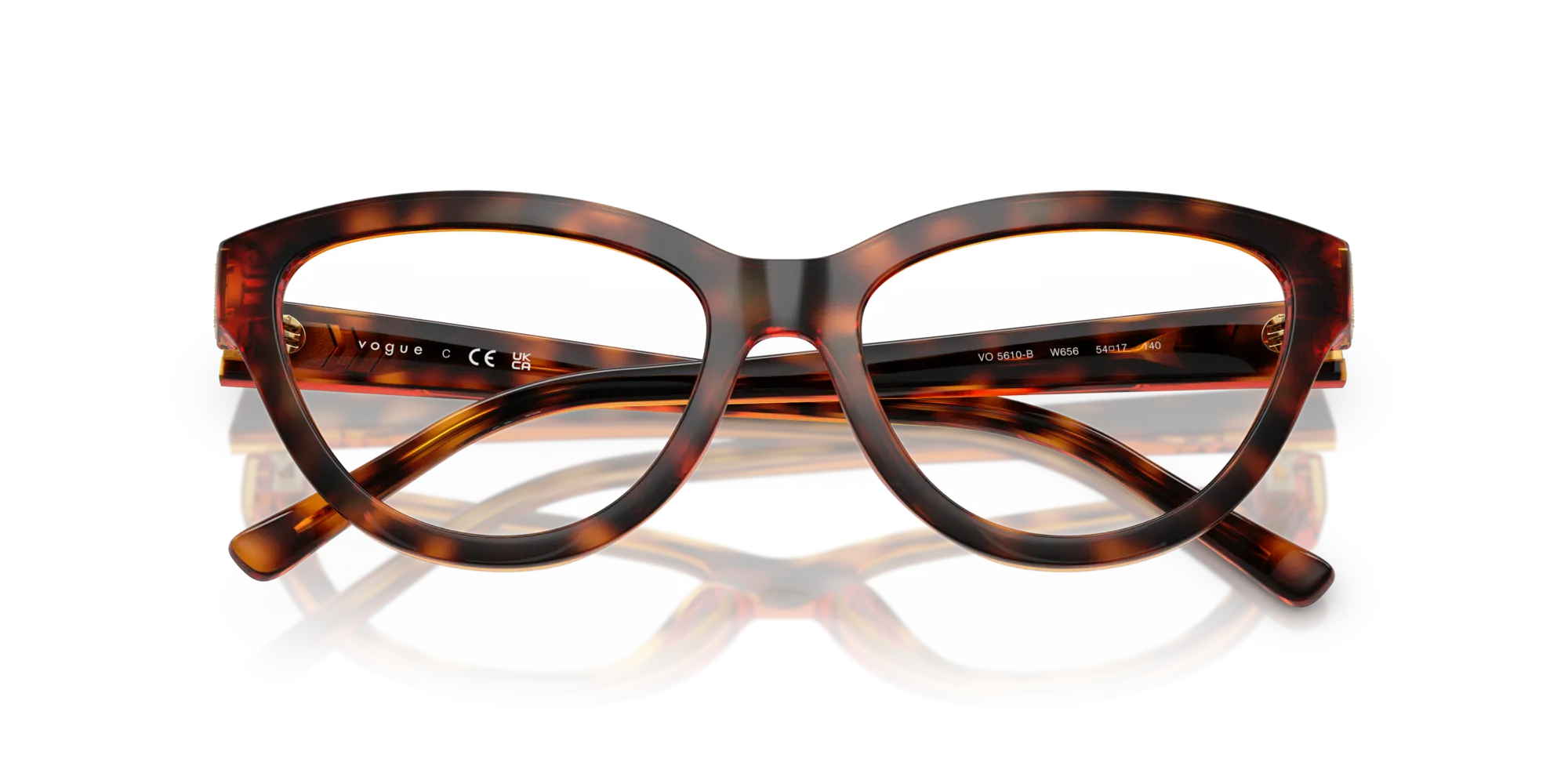 VOGUE EYEWEAR VO5610B W656 Montature da vista Nylon Marrone Cat Eye Normale - immagine 2