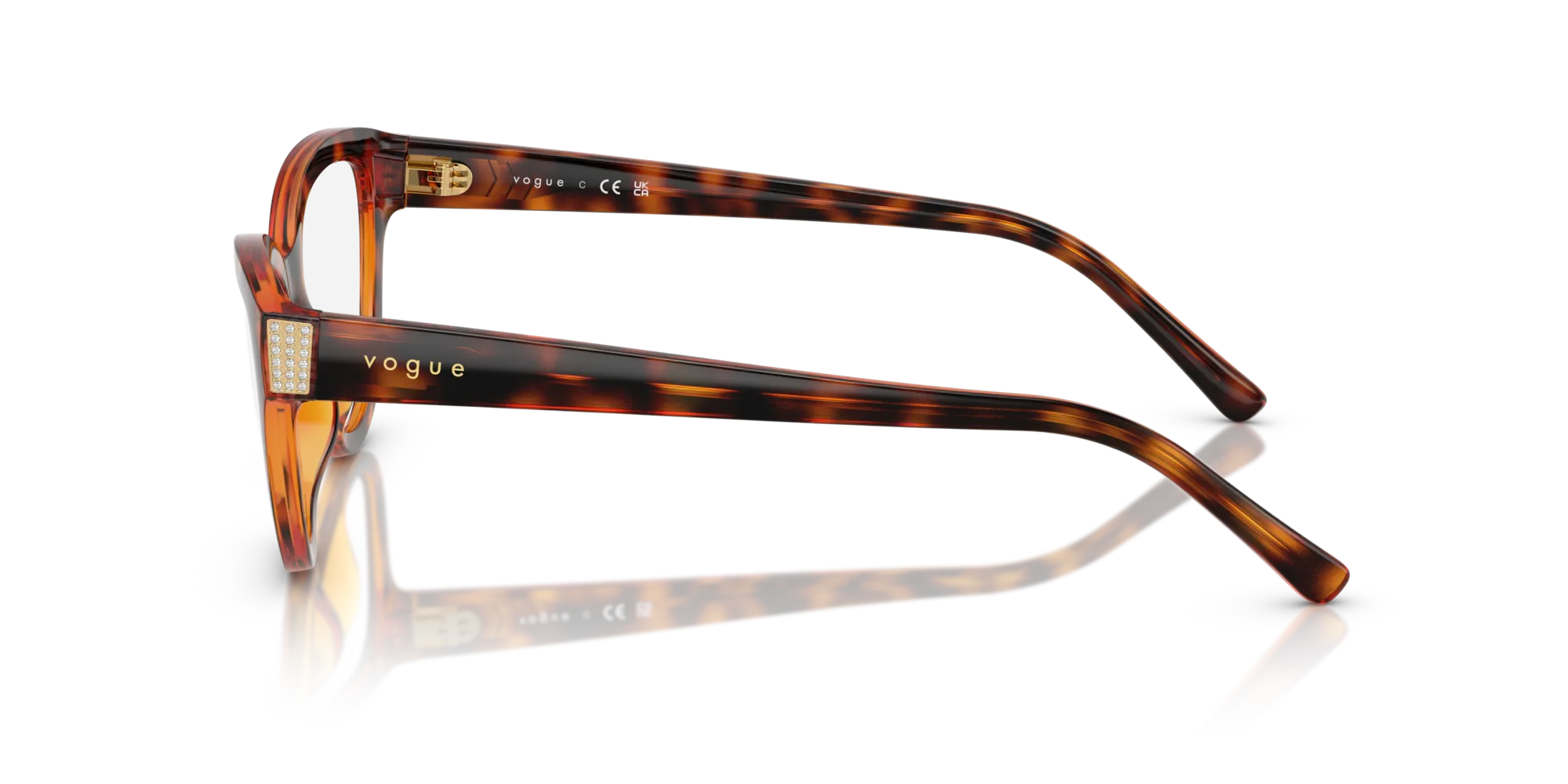 VOGUE EYEWEAR VO5610B W656 Montature da vista Nylon Marrone Cat Eye Normale - immagine 4