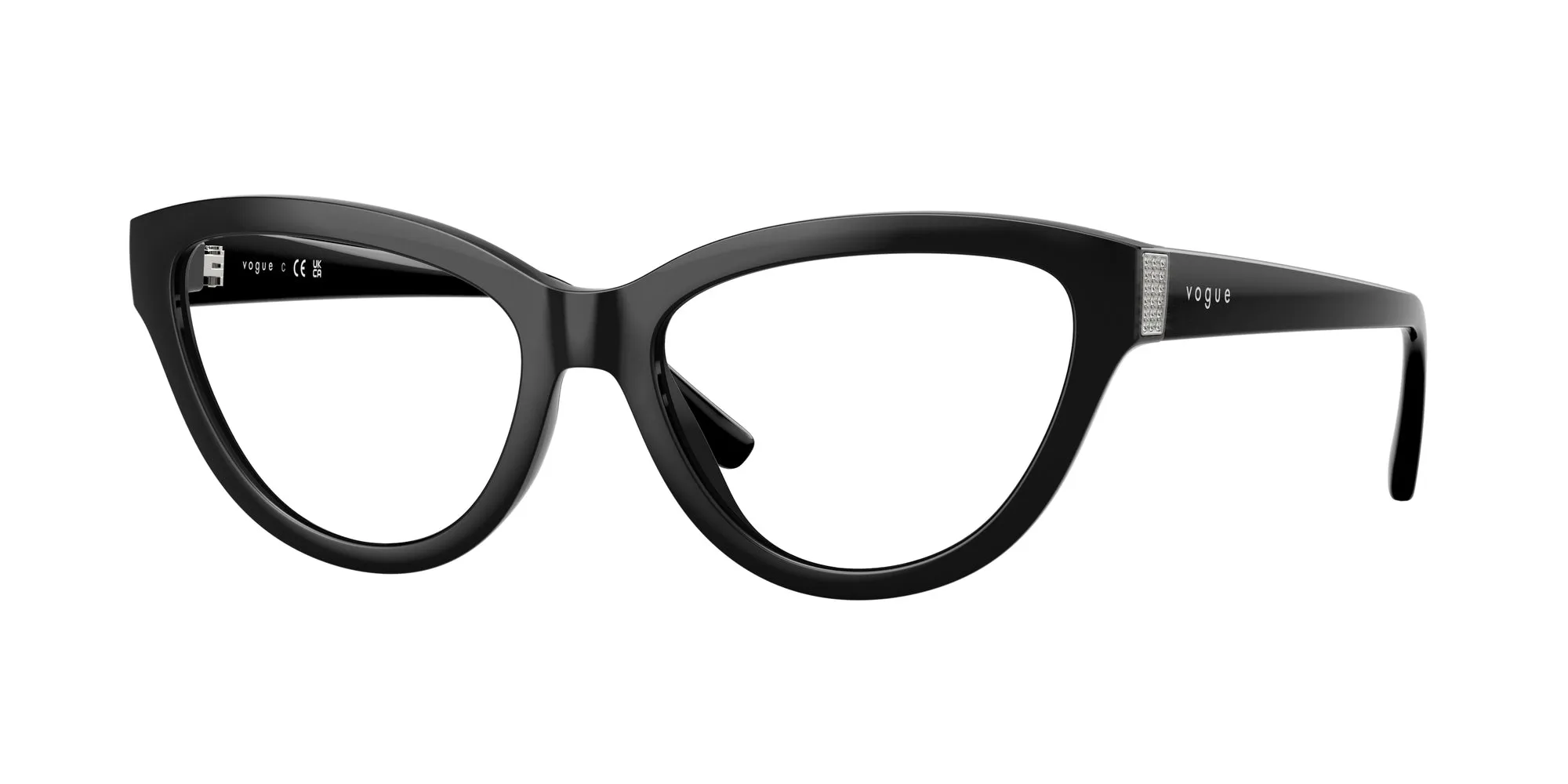 VOGUE EYEWEAR VO5610B W44 Montature da vista Nylon Nero Cat Eye Normale - immagine 1