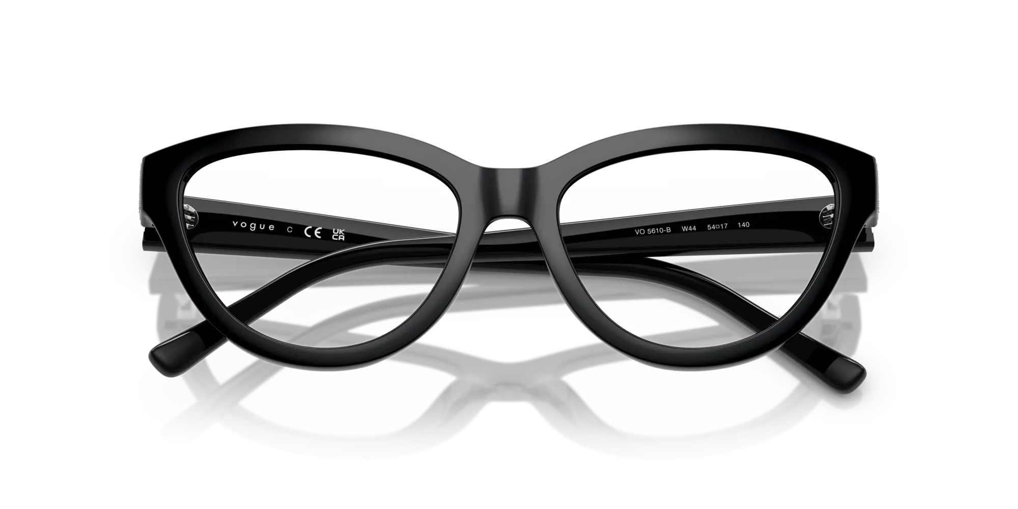 VOGUE EYEWEAR VO5610B W44 Montature da vista Nylon Nero Cat Eye Normale - immagine 2