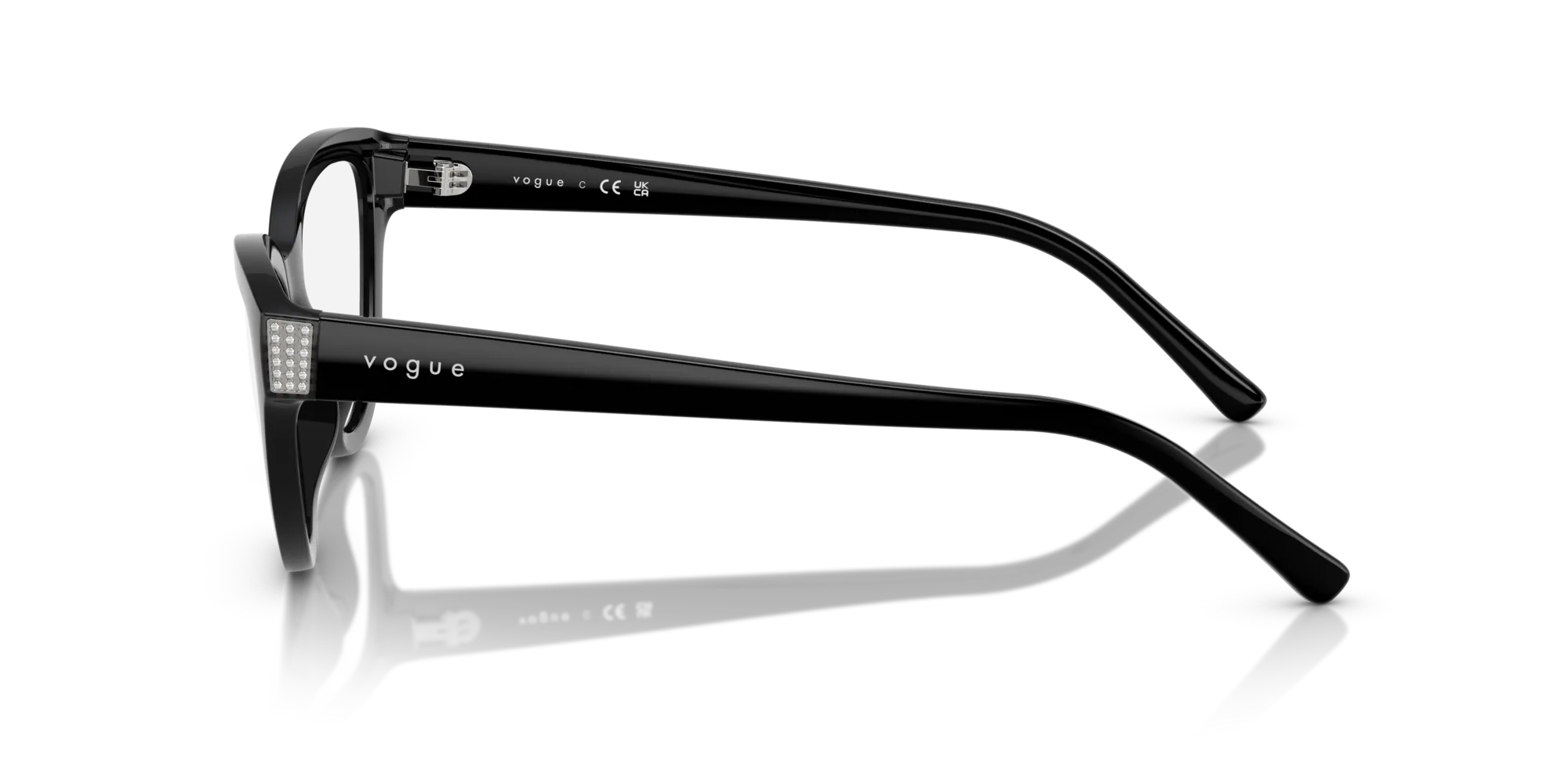 VOGUE EYEWEAR VO5610B W44 Montature da vista Nylon Nero Cat Eye Normale - immagine 4