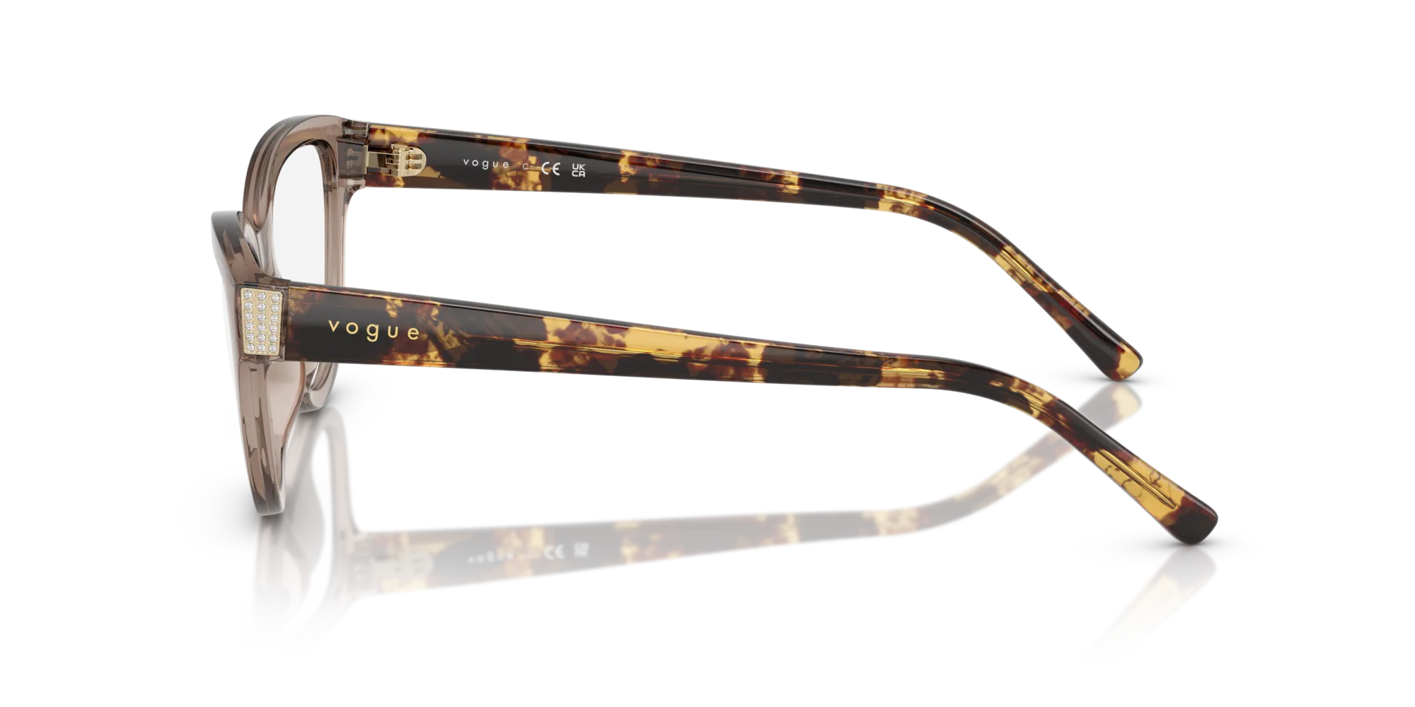 VOGUE EYEWEAR VO5610B 2940 Montature da vista Nylon Marrone Cat Eye Normale - immagine 4