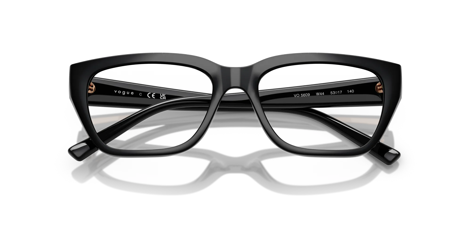 VOGUE EYEWEAR VO5609 W44 Montature da vista Nylon Nero Trasparente Pillow Normale - immagine 2