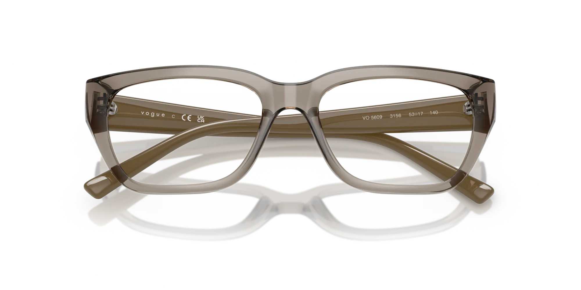 VOGUE EYEWEAR VO5609 3156 Montature da vista Nylon Marrone Pillow Normale - immagine 2