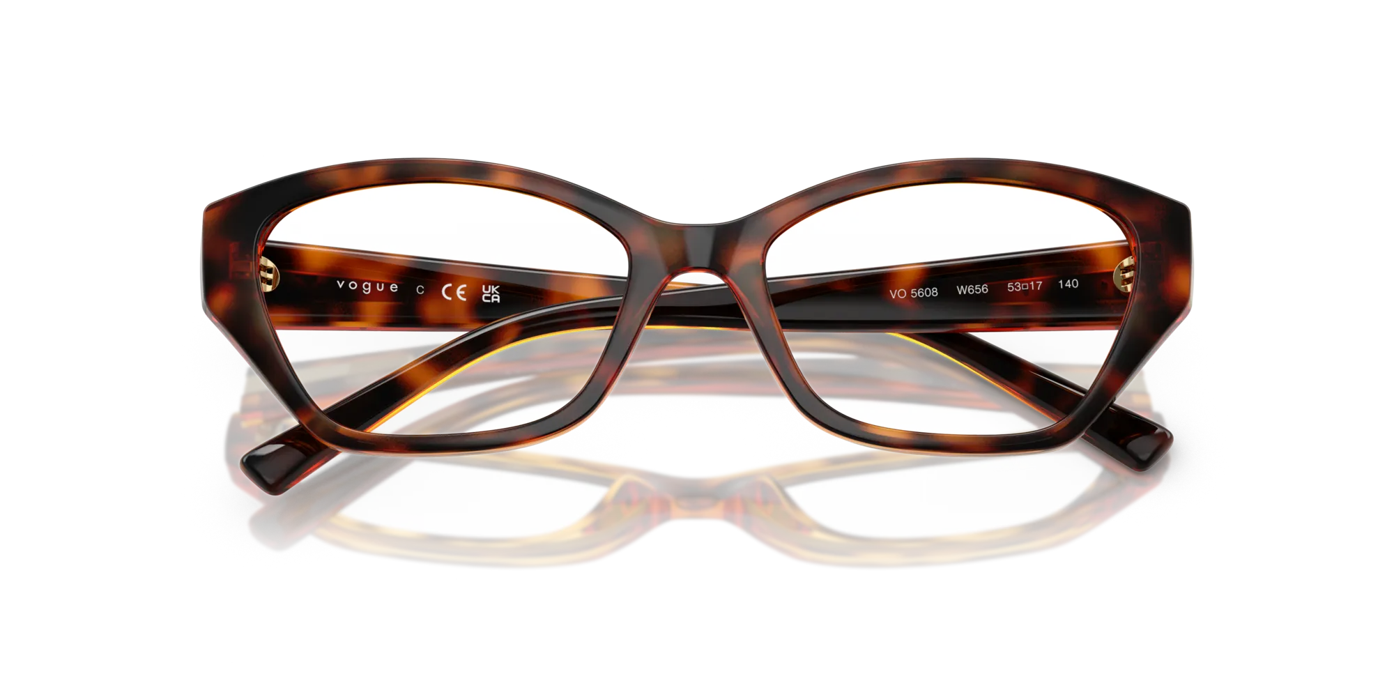 VOGUE EYEWEAR VO5608 W656 Montature da vista Nylon Marrone Cat Eye Normale - immagine 2