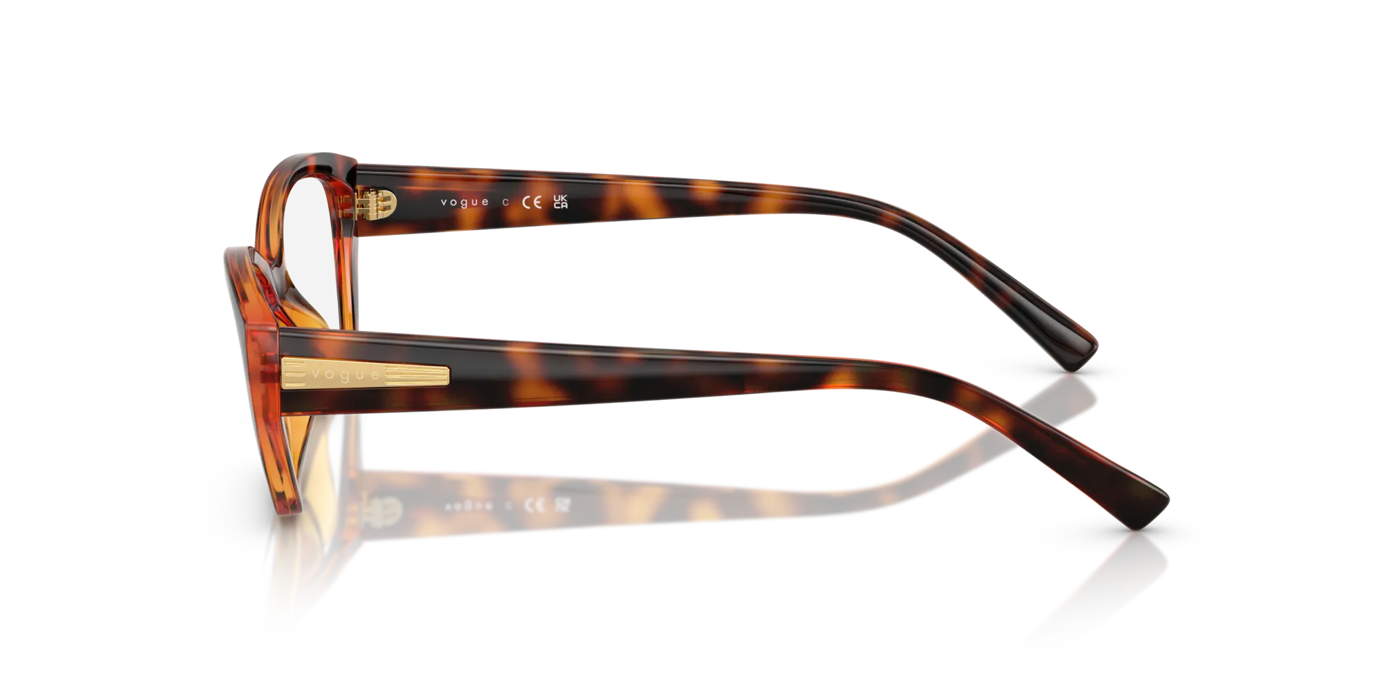 VOGUE EYEWEAR VO5608 W656 Montature da vista Nylon Marrone Cat Eye Normale - immagine 4