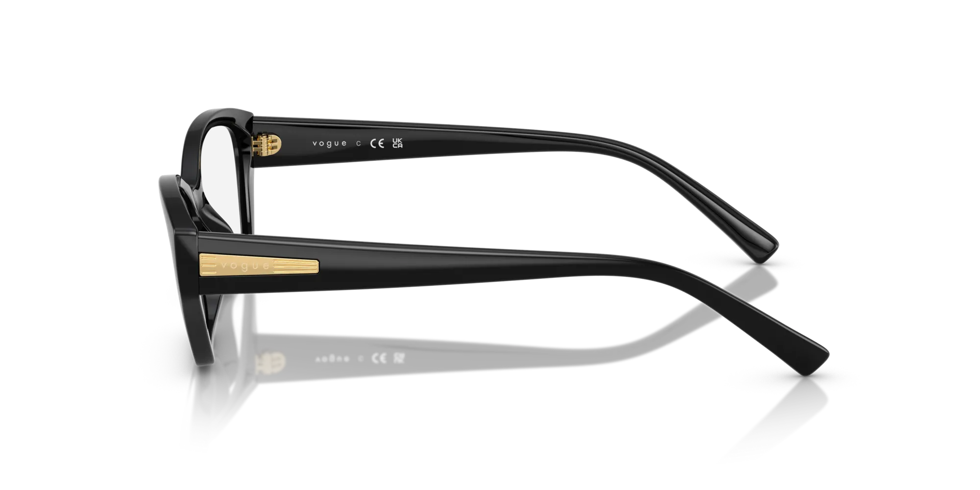 VOGUE EYEWEAR VO5608 W44 Montature da vista Nylon Nero Cat Eye Normale - immagine 4