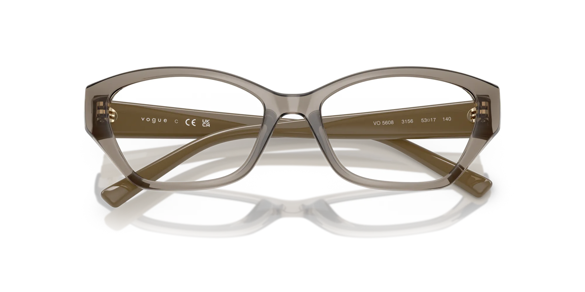 VOGUE EYEWEAR VO5608 3156 Montature da vista Nylon Marrone Cat Eye Normale - immagine 2