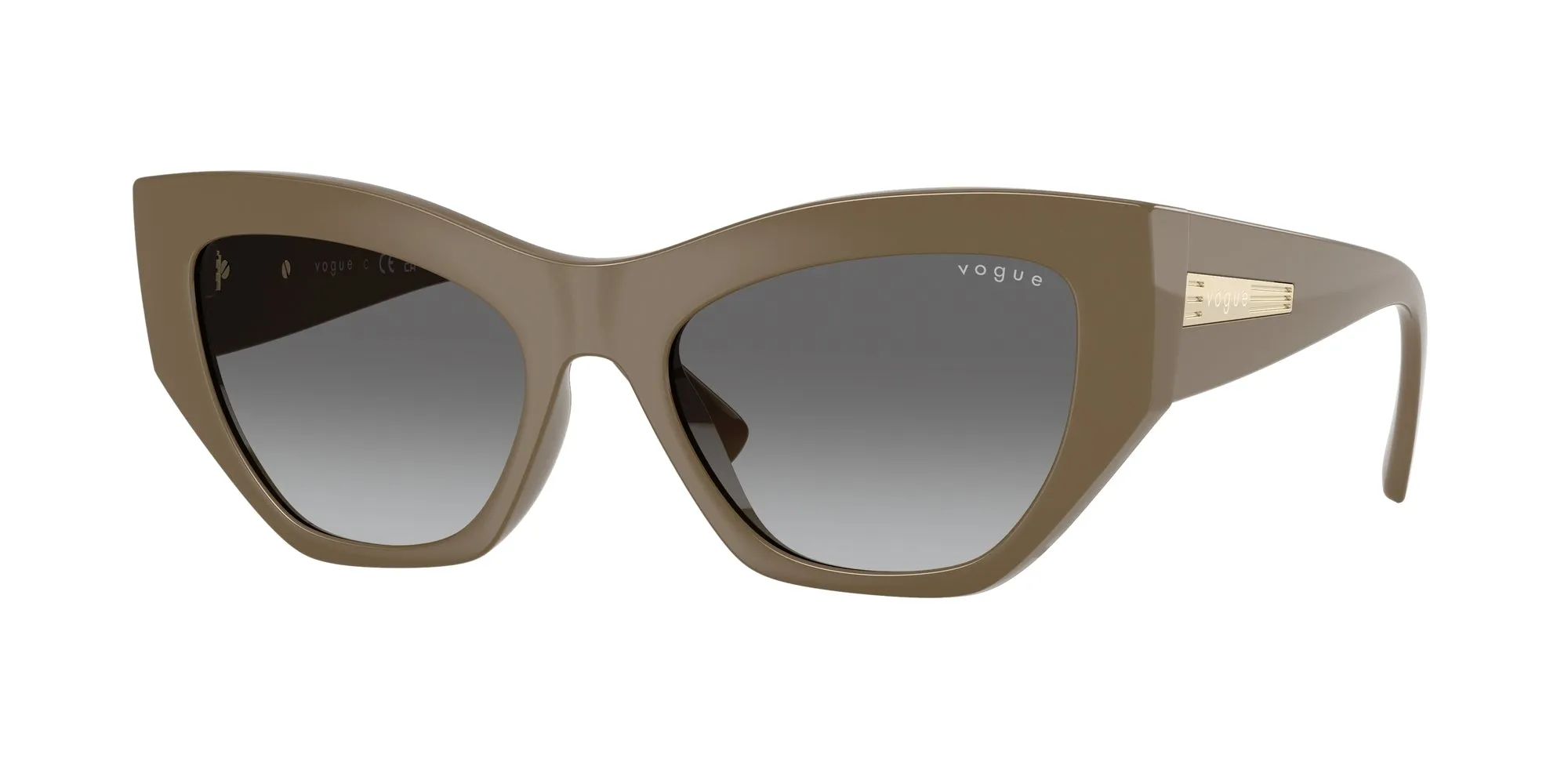 VOGUE EYEWEAR VO5607S 317511 Occhiali da sole Nylon Marrone Grigio Geometrica Normale Sfumato - immagine 1