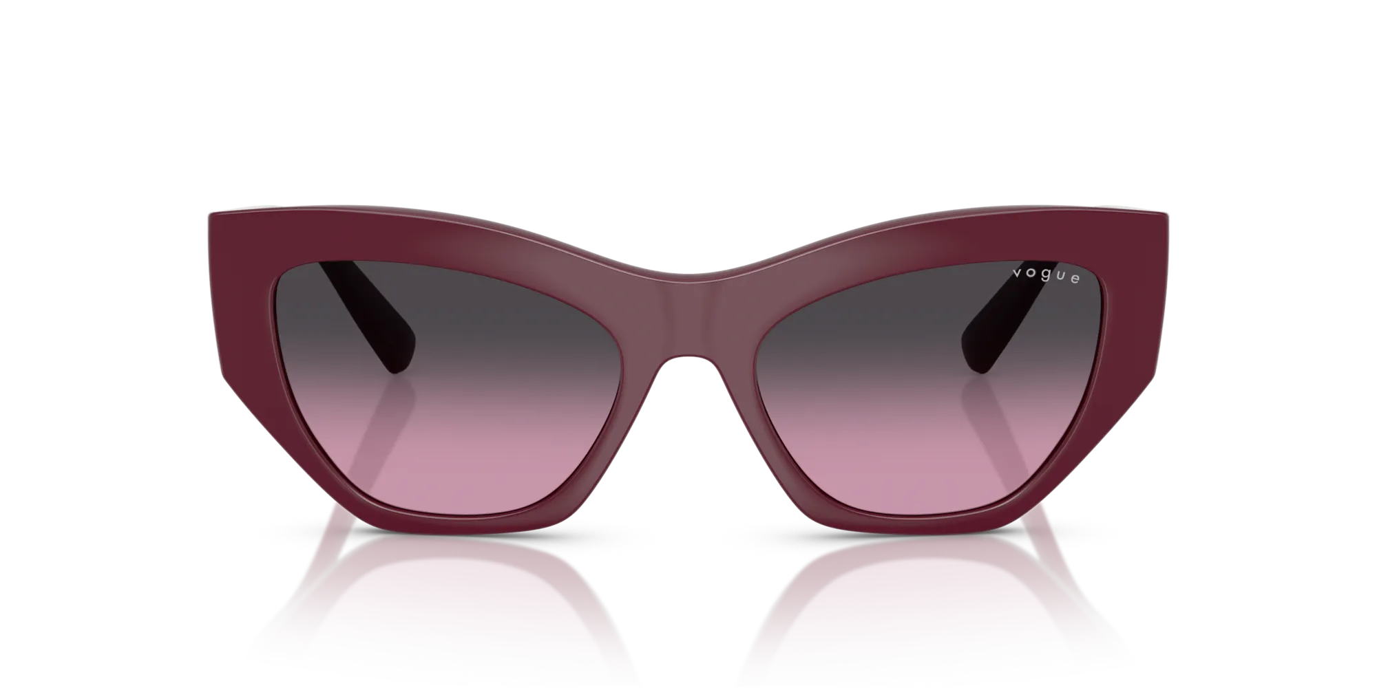 VOGUE EYEWEAR VO5607S 287590 Occhiali da sole Nylon Rosso Grigio Geometrica Normale Sfumato - immagine 3