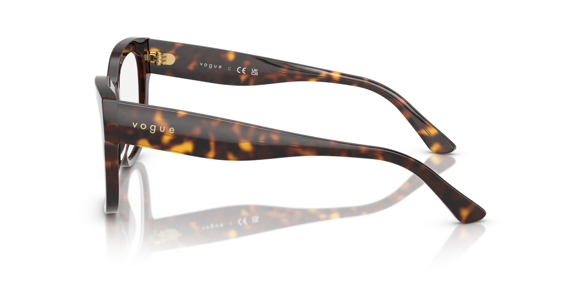 VOGUE EYEWEAR VO5605 W656 Montature da vista Acetato Marrone Squadrata Normale - immagine 4