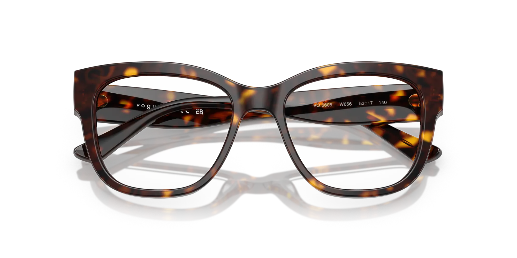 VOGUE EYEWEAR VO5605 W656 Montature da vista Acetato Marrone Squadrata Normale - immagine 2