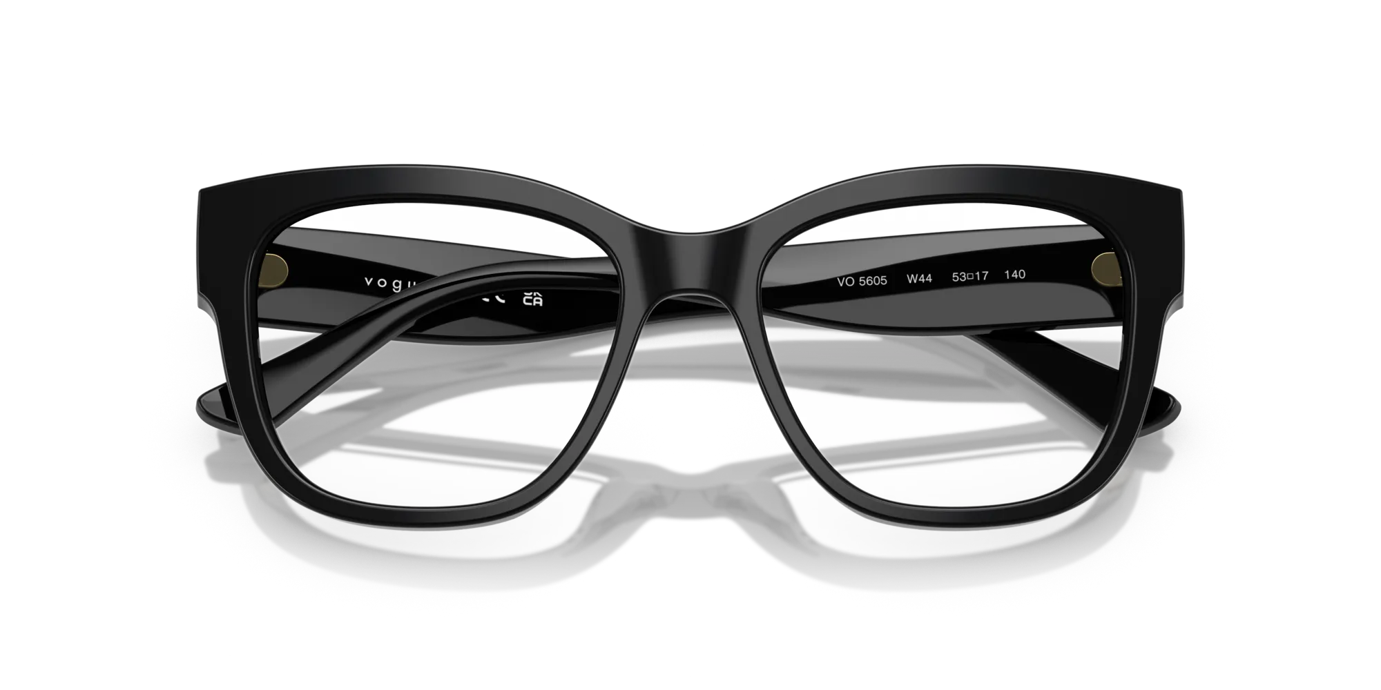 VOGUE EYEWEAR VO5605 W44 Montature da vista Acetato Nero Squadrata Normale - immagine 2