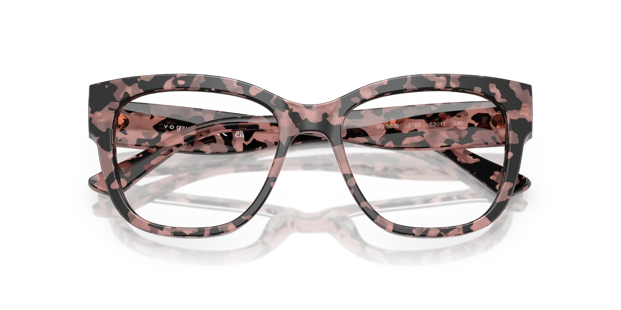 VOGUE EYEWEAR VO5605 3150 Montature da vista Acetato Tartaruga Squadrata Normale - immagine 2