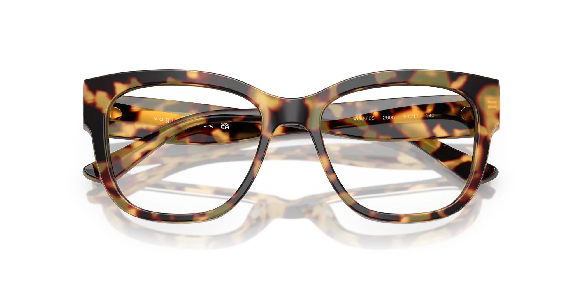VOGUE EYEWEAR VO5605 2605 Montature da vista Acetato Tartaruga Trasparente Squadrata Normale - immagine 2