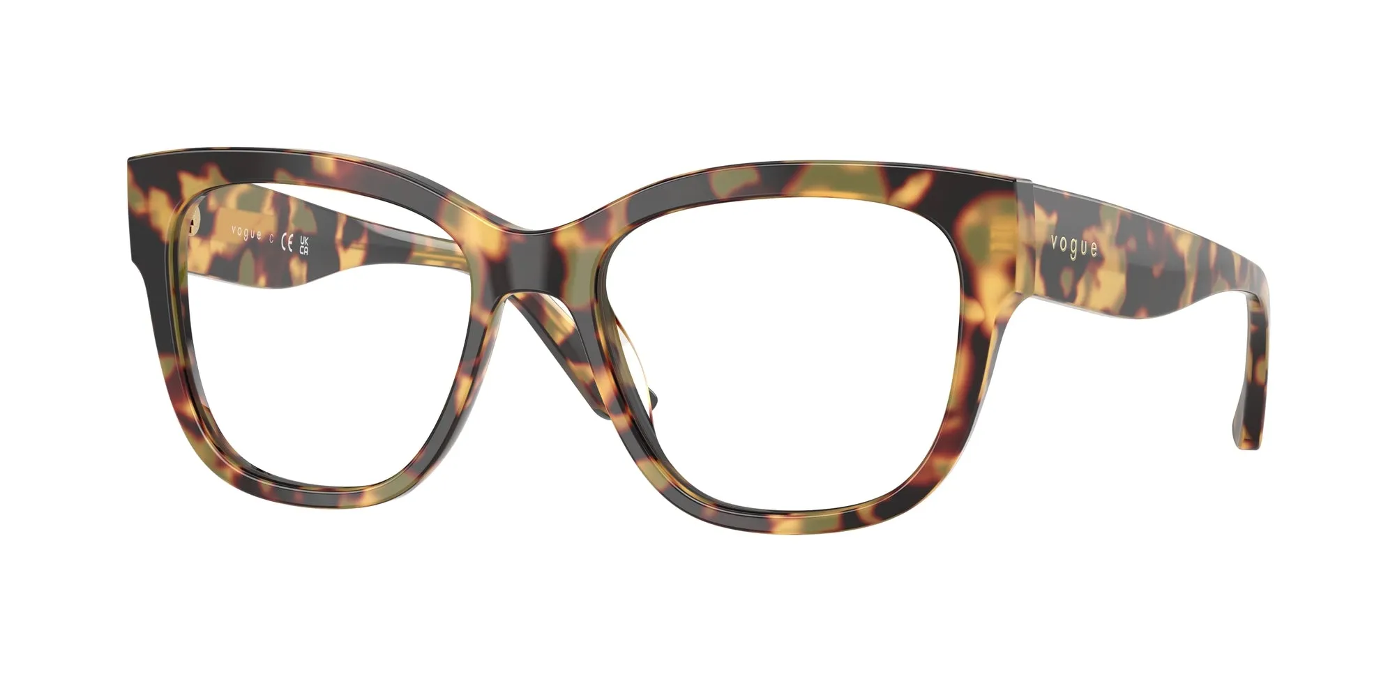 VOGUE EYEWEAR VO5605 2605 Montature da vista Acetato Tartaruga Trasparente Squadrata Normale - immagine 1