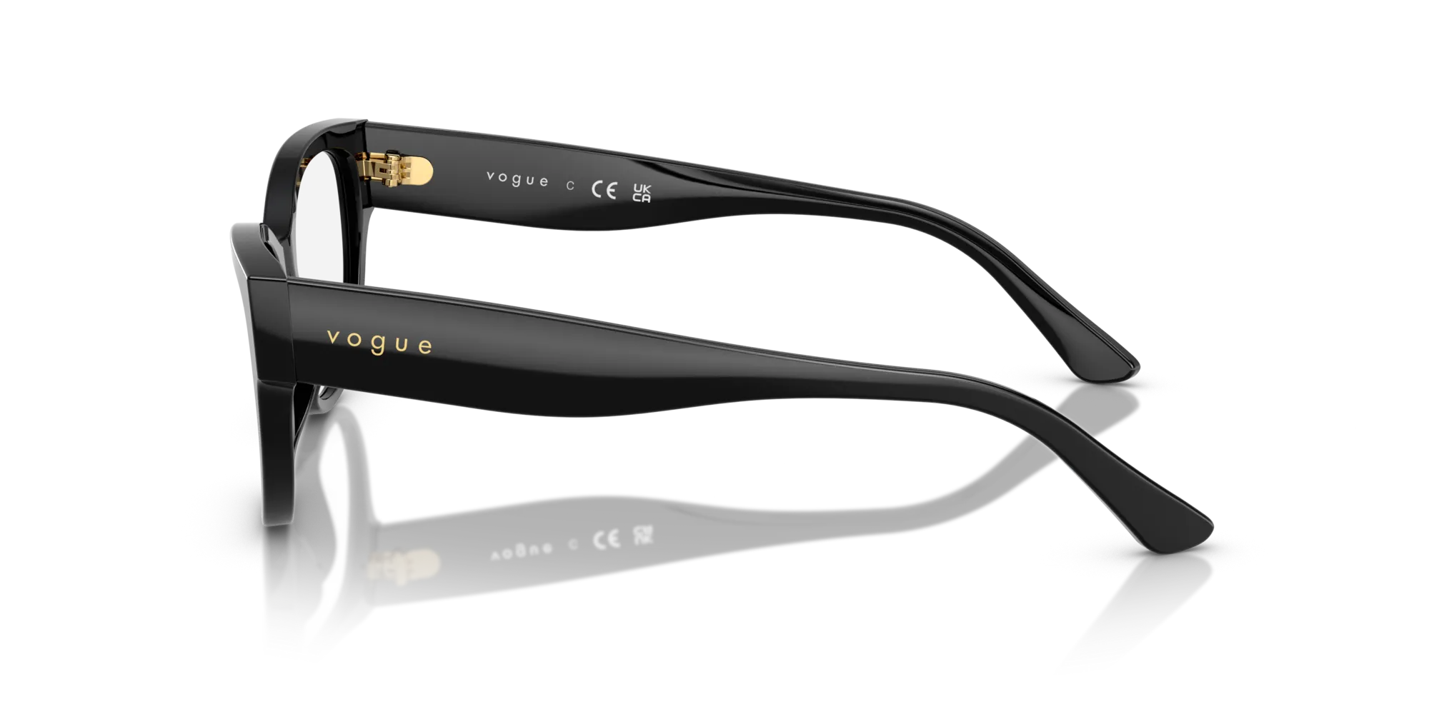 VOGUE EYEWEAR VO5604 W44 Montature da vista Acetato Nero Cat Eye Normale - immagine 4
