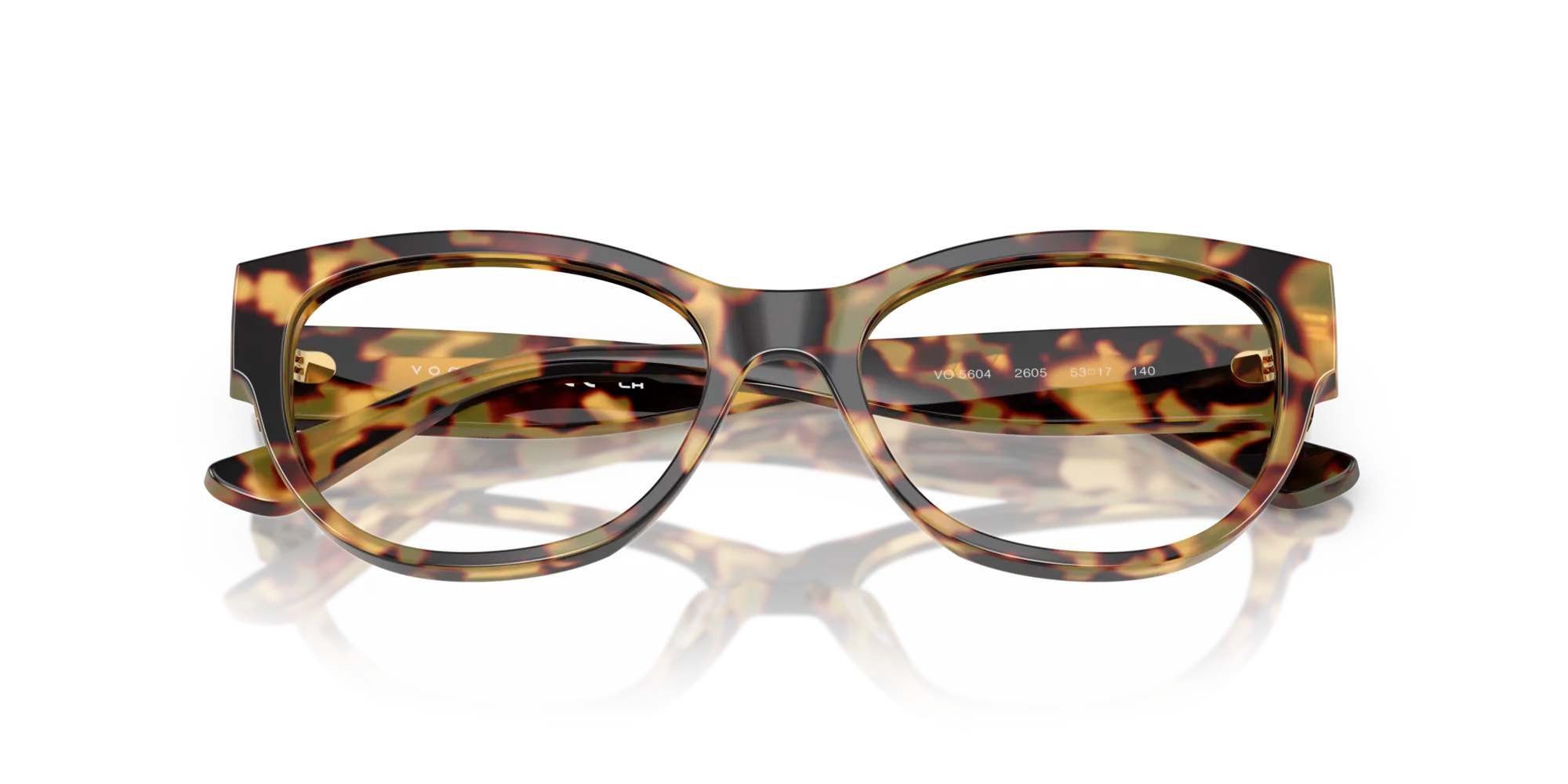 VOGUE EYEWEAR VO5604 2605 Montature da vista Acetato Tartaruga Cat Eye Normale - immagine 2