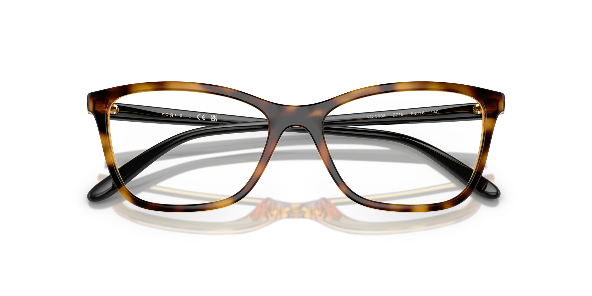 VOGUE EYEWEAR VO5603 2718 Montature da vista Nylon Marrone Farfalla Normale - immagine 2