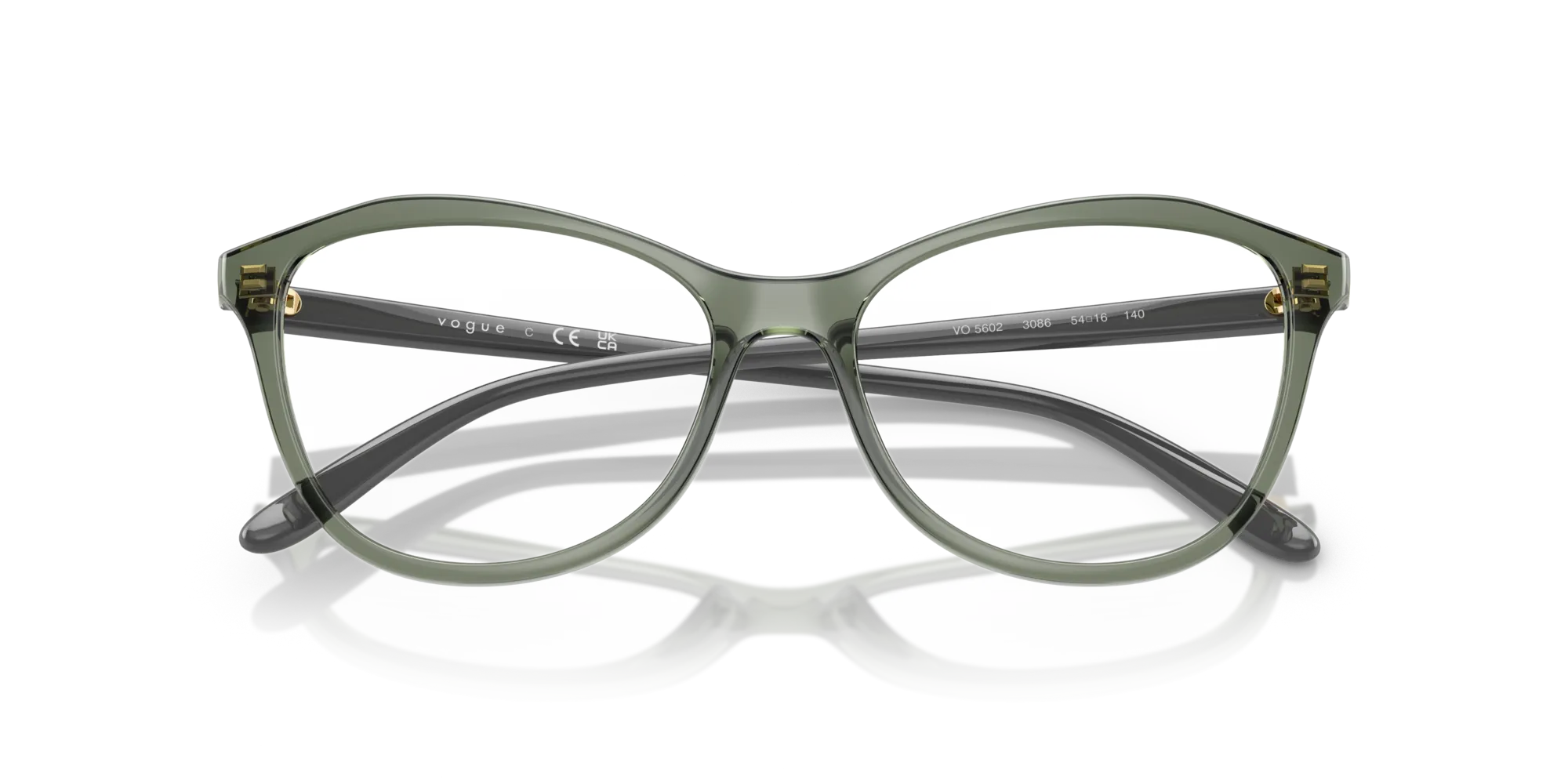 VOGUE EYEWEAR VO5602 3086 Montature da vista Nylon Verde Geometrica Normale - immagine 2