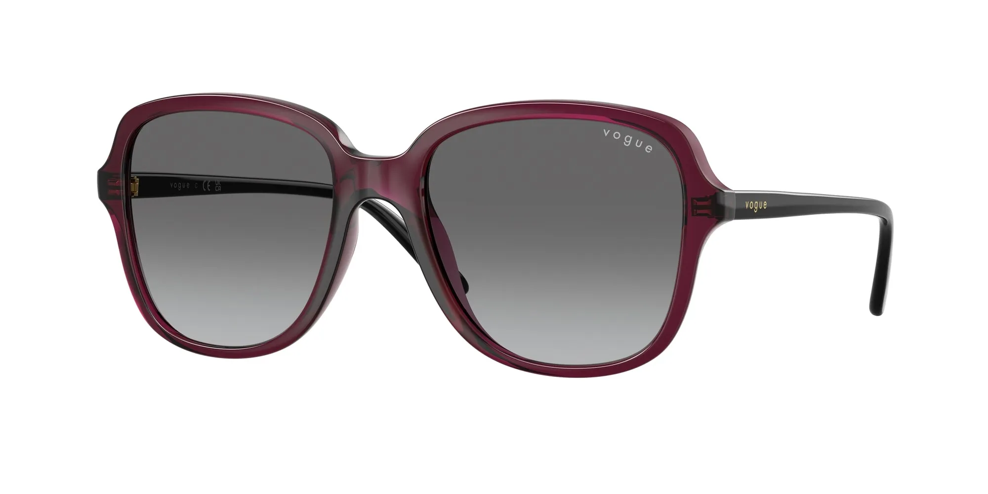 VOGUE EYEWEAR VO5601S 298911 Occhiali da sole Nylon Viola Grigio Squadrata Normale Sfumato - immagine 1
