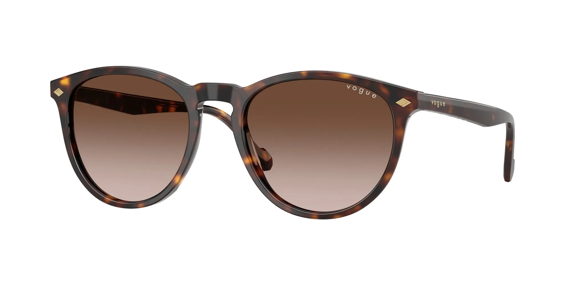 VOGUE EYEWEAR VO5599S W65613 Occhiali da sole Acetato Marrone Marrone Pantos Normale Sfumato - immagine 1