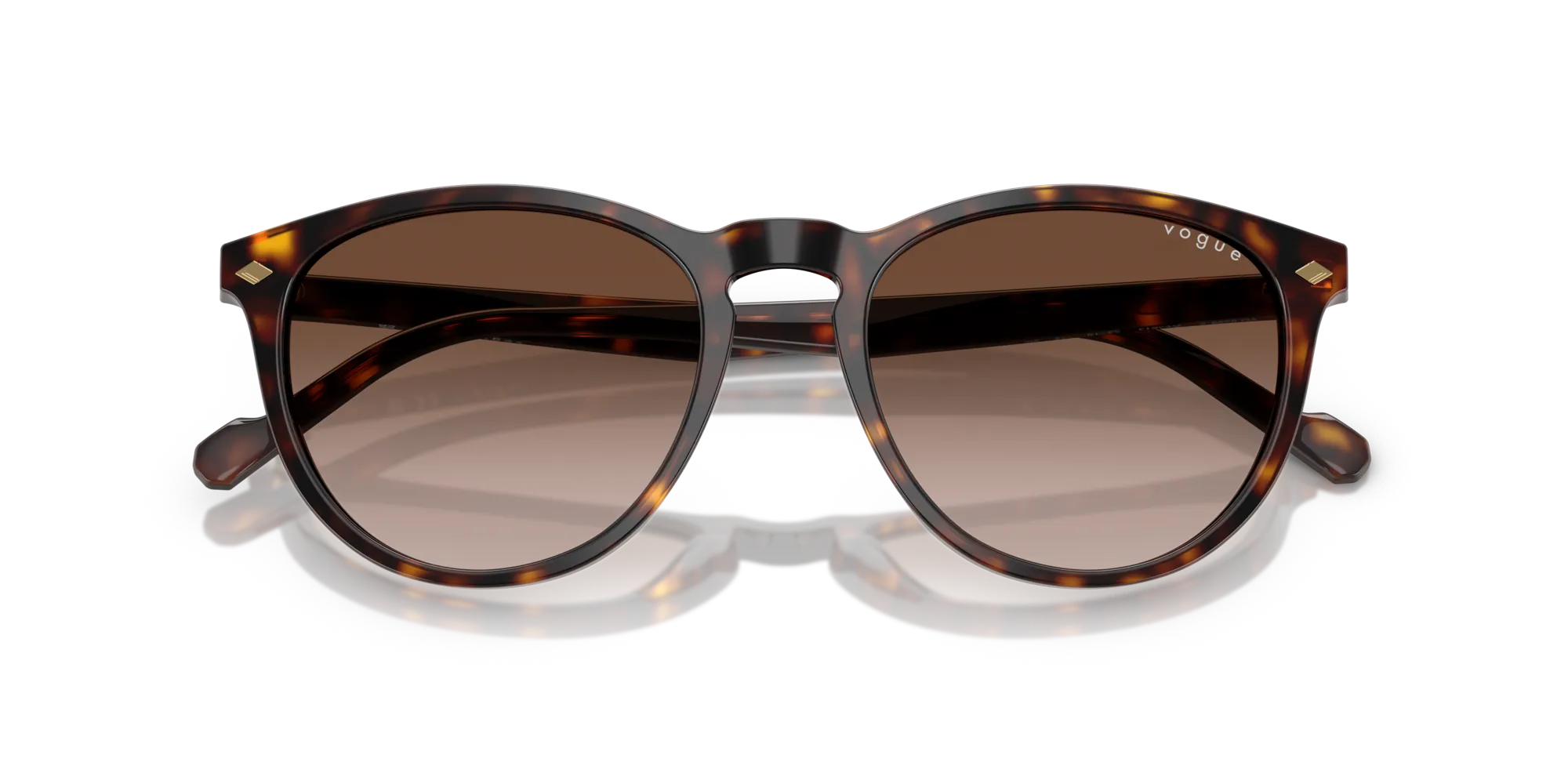VOGUE EYEWEAR VO5599S W65613 Occhiali da sole Acetato Marrone Marrone Pantos Normale Sfumato - immagine 2