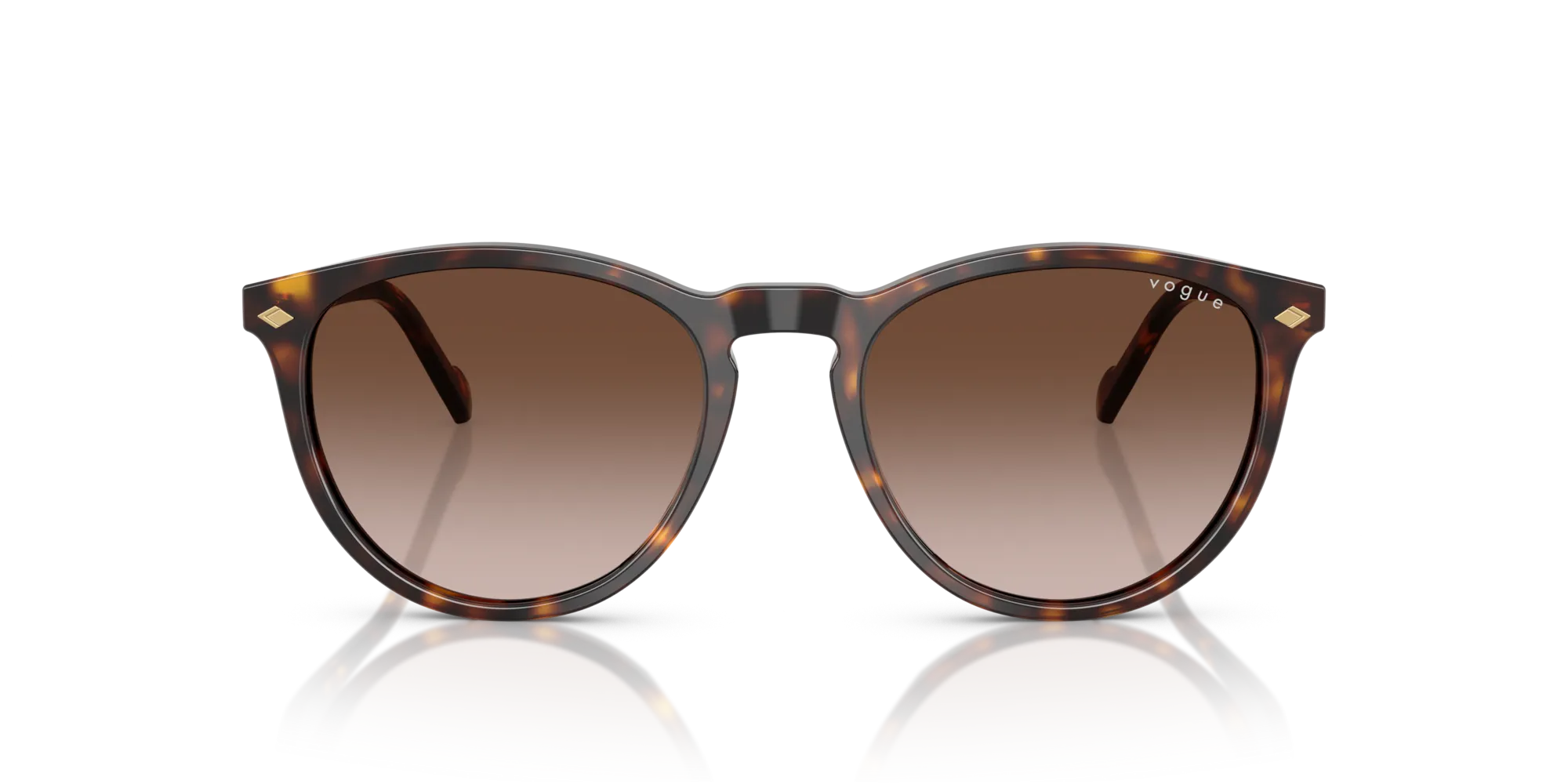 VOGUE EYEWEAR VO5599S W65613 Occhiali da sole Acetato Marrone Marrone Pantos Normale Sfumato - immagine 3