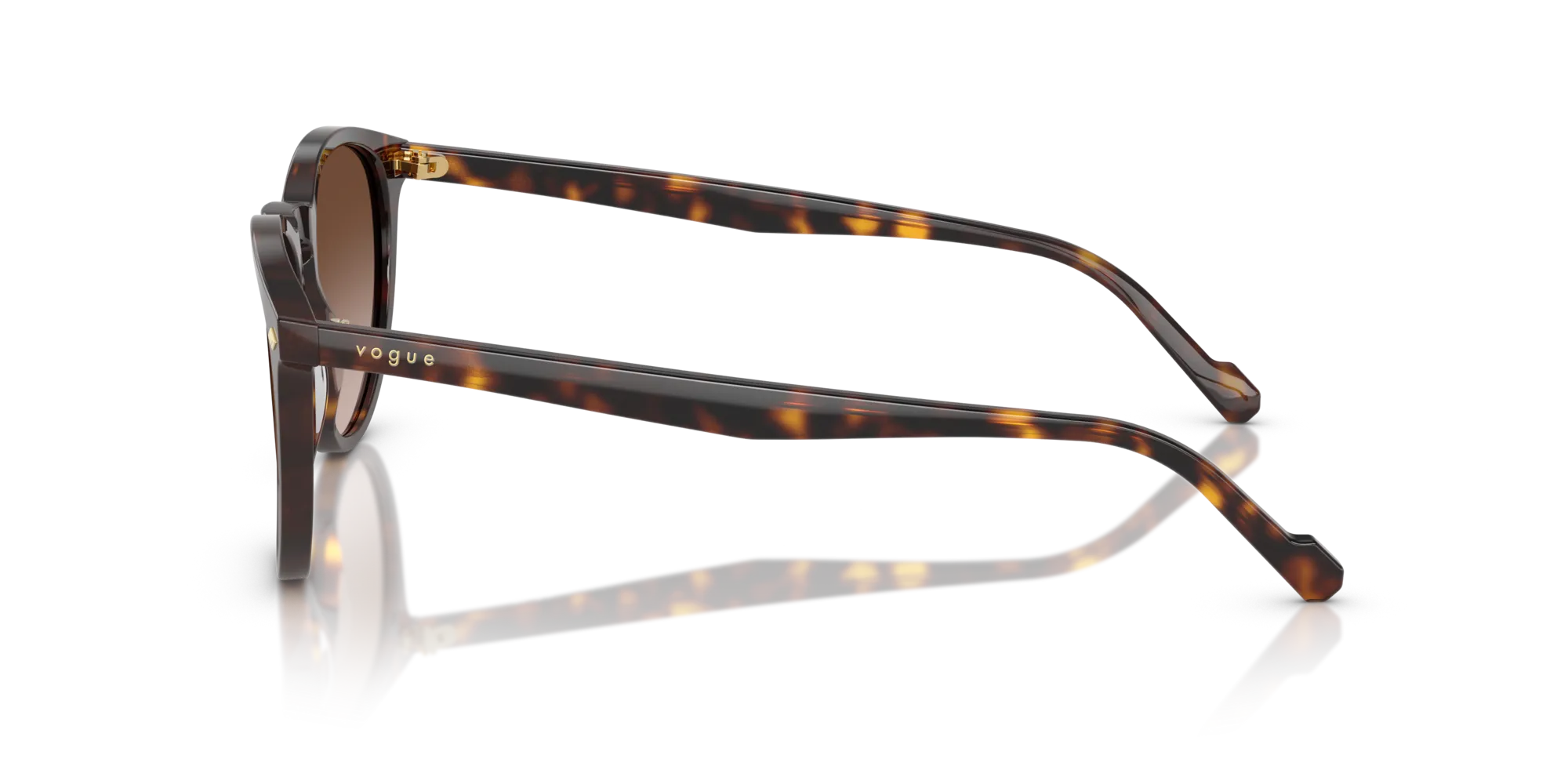 VOGUE EYEWEAR VO5599S W65613 Occhiali da sole Acetato Marrone Marrone Pantos Normale Sfumato - immagine 4