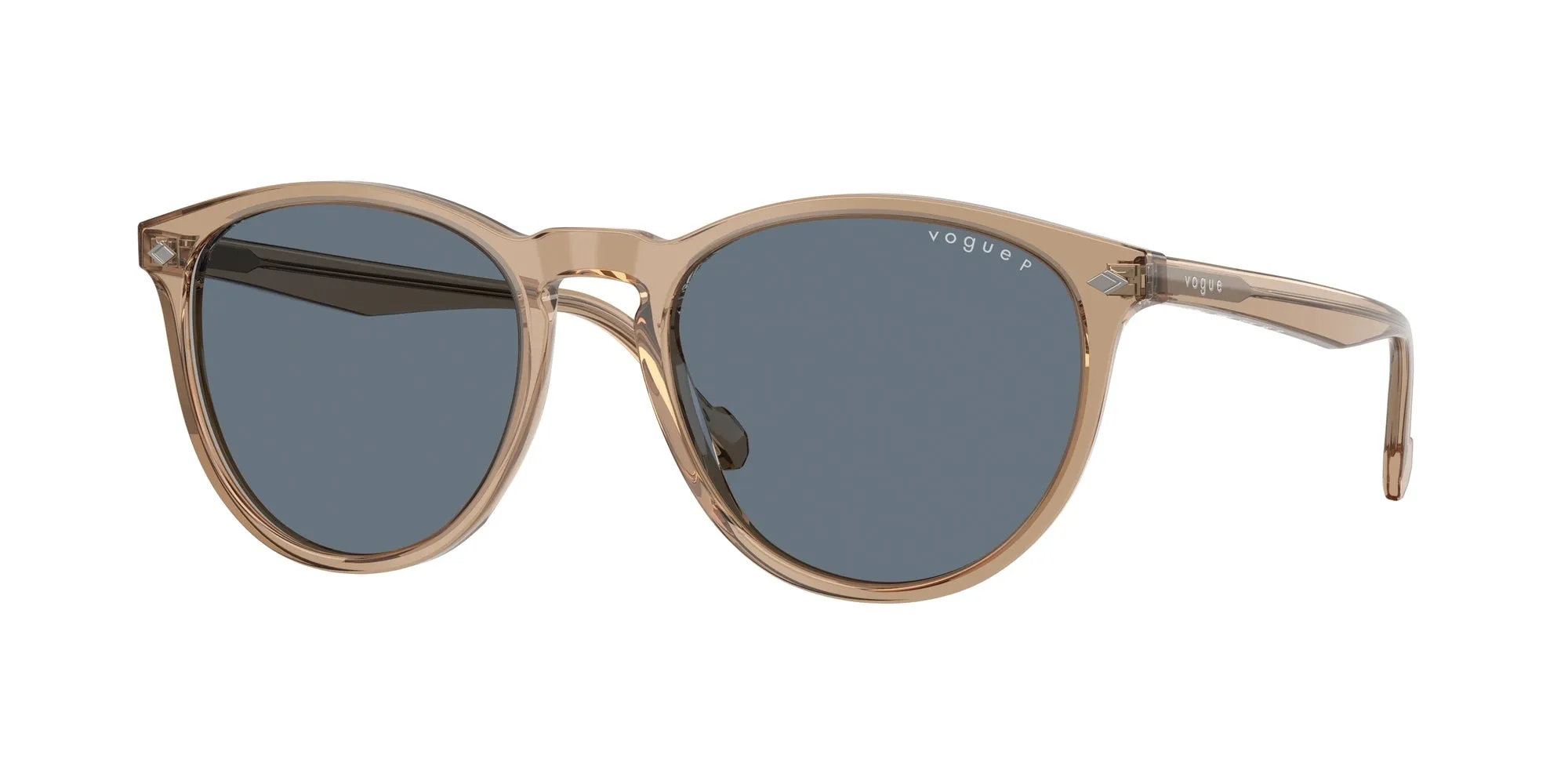 VOGUE EYEWEAR VO5599S 31894Y Occhiali da sole Acetato Marrone Blu Pantos Polarizzata - immagine 1