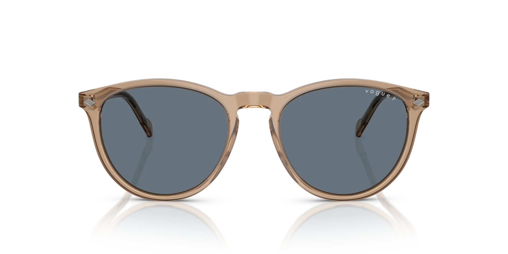 VOGUE EYEWEAR VO5599S 31894Y Occhiali da sole Acetato Marrone Blu Pantos Polarizzata - immagine 3