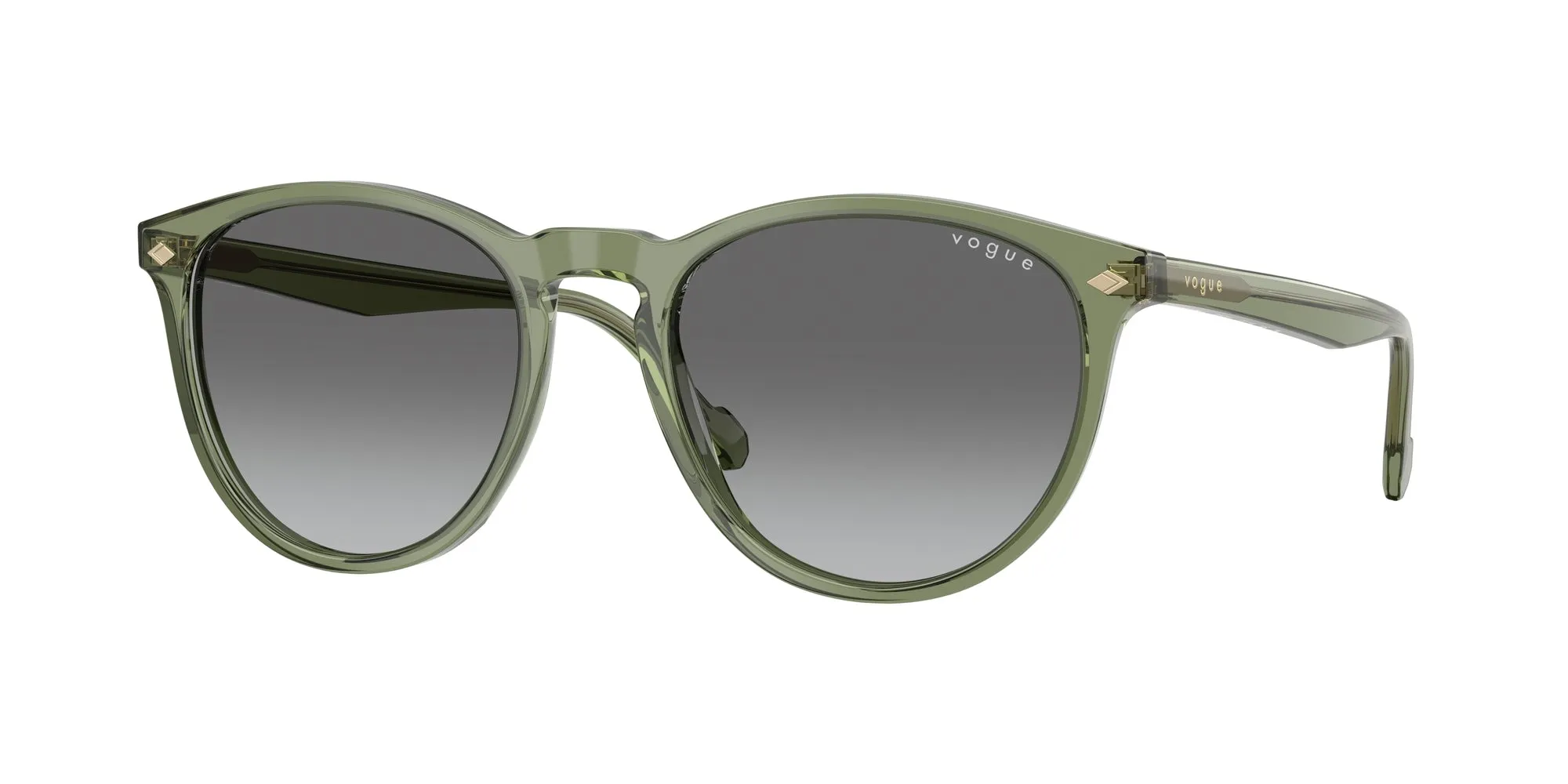 VOGUE EYEWEAR VO5599S 318711 Occhiali da sole Acetato Verde Grigio Pantos Normale Sfumato - immagine 1