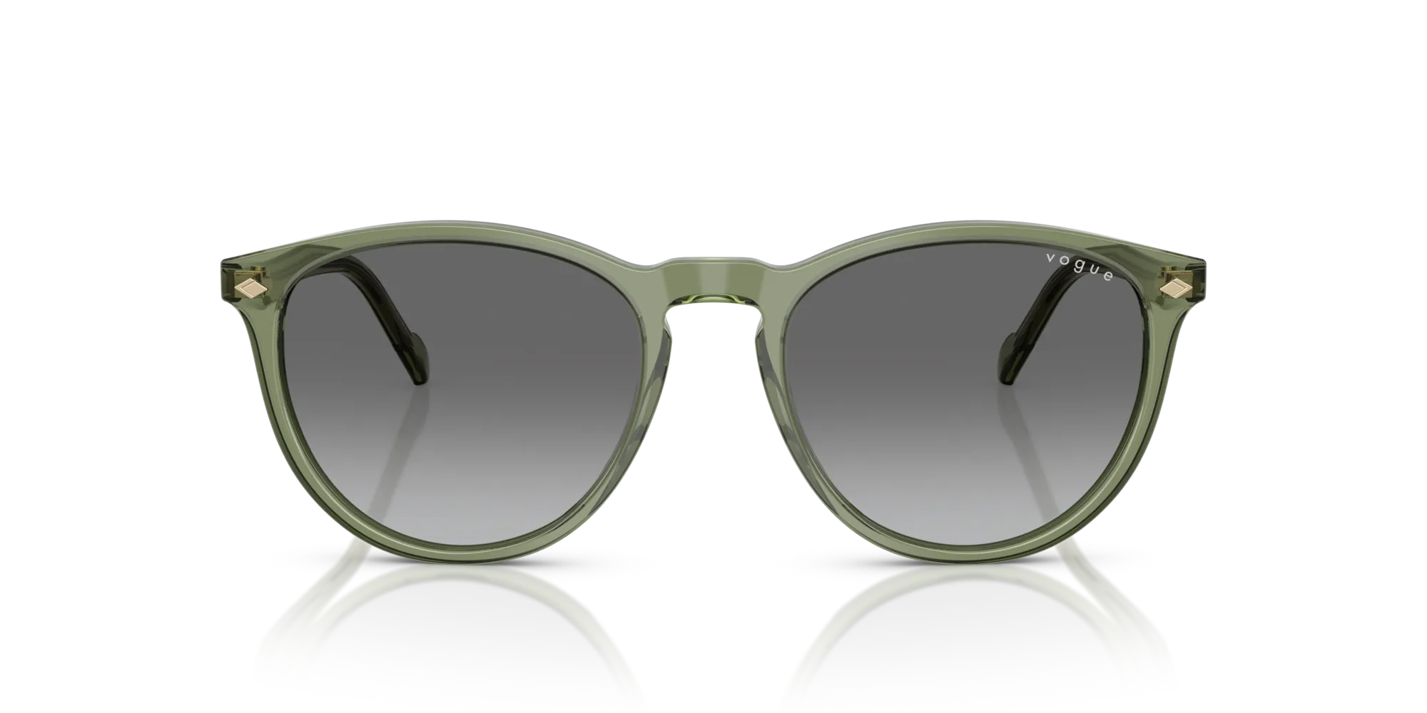 VOGUE EYEWEAR VO5599S 318711 Occhiali da sole Acetato Verde Grigio Pantos Normale Sfumato - immagine 3