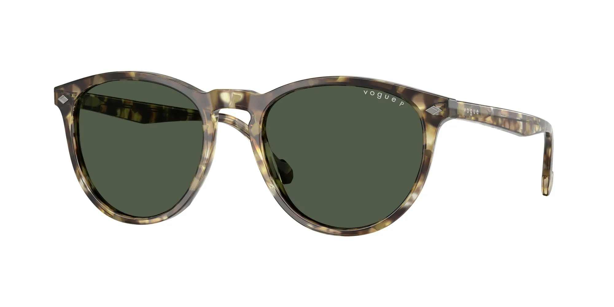 VOGUE EYEWEAR VO5599S 31869A Occhiali da sole Acetato Tartaruga Verde Pantos Polarizzata - immagine 1