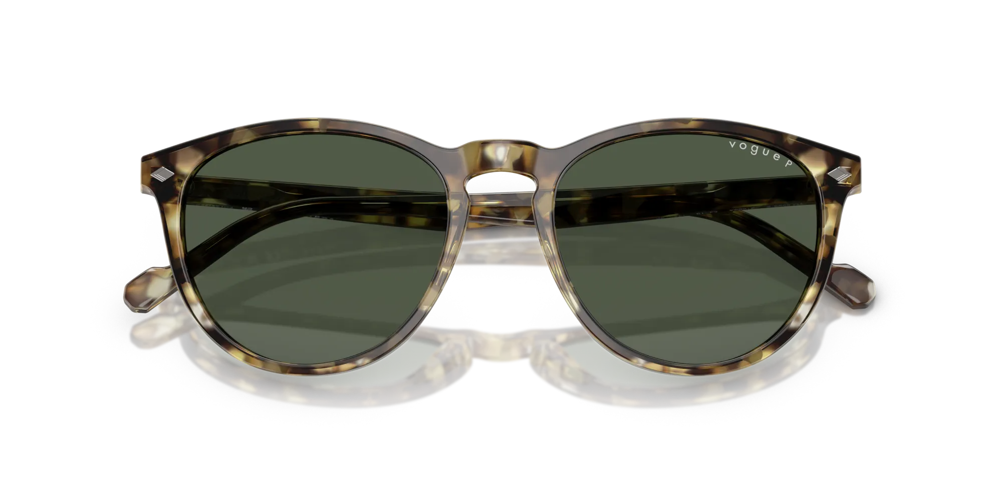 VOGUE EYEWEAR VO5599S 31869A Occhiali da sole Acetato Tartaruga Verde Pantos Polarizzata - immagine 2