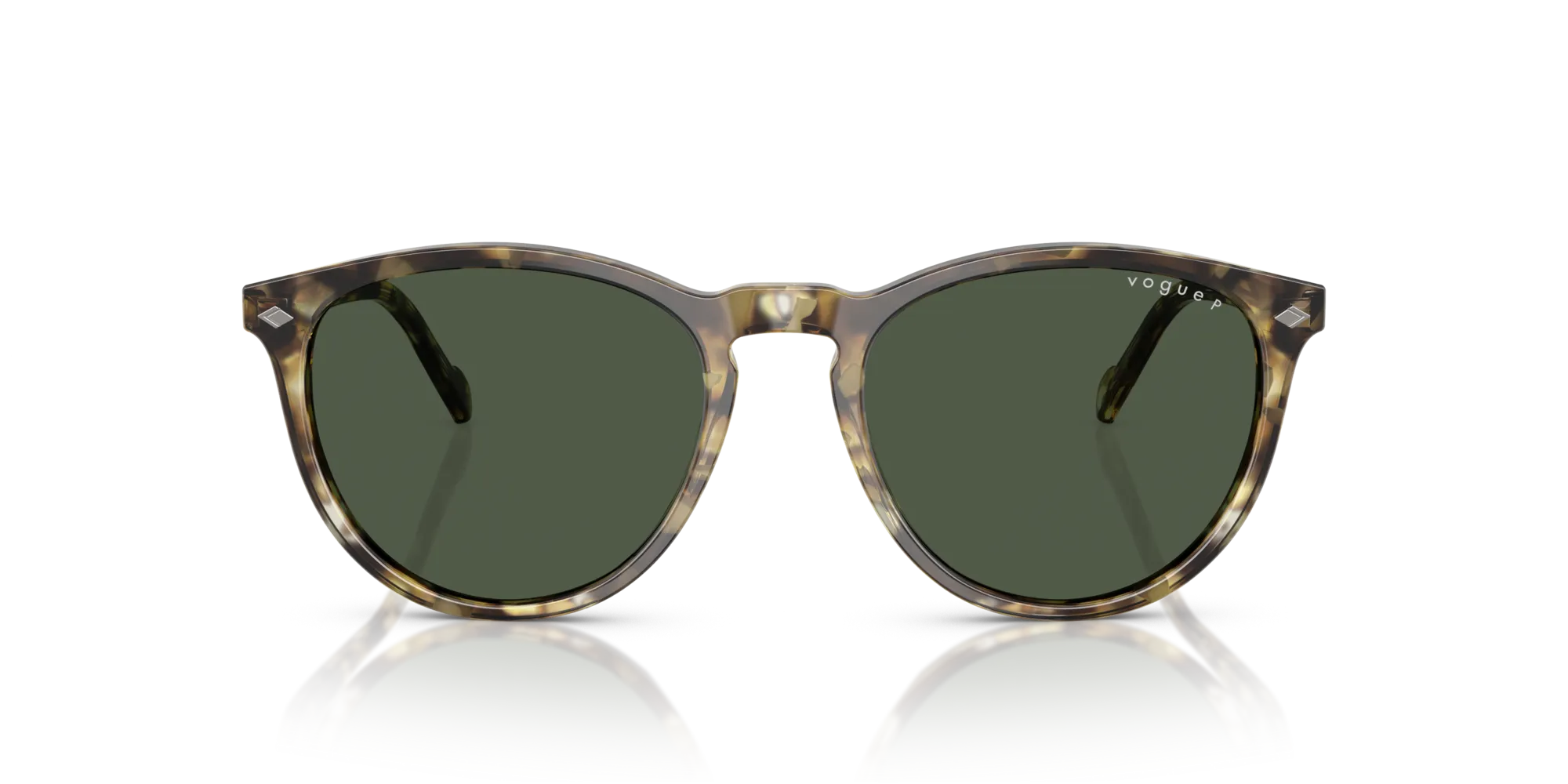 VOGUE EYEWEAR VO5599S 31869A Occhiali da sole Acetato Tartaruga Verde Pantos Polarizzata - immagine 3