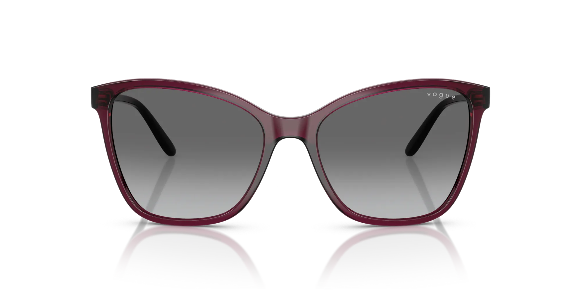 VOGUE EYEWEAR VO5520S 298911 Occhiali da sole Nylon Viola Grigio Farfalla Normale Sfumato - immagine 3