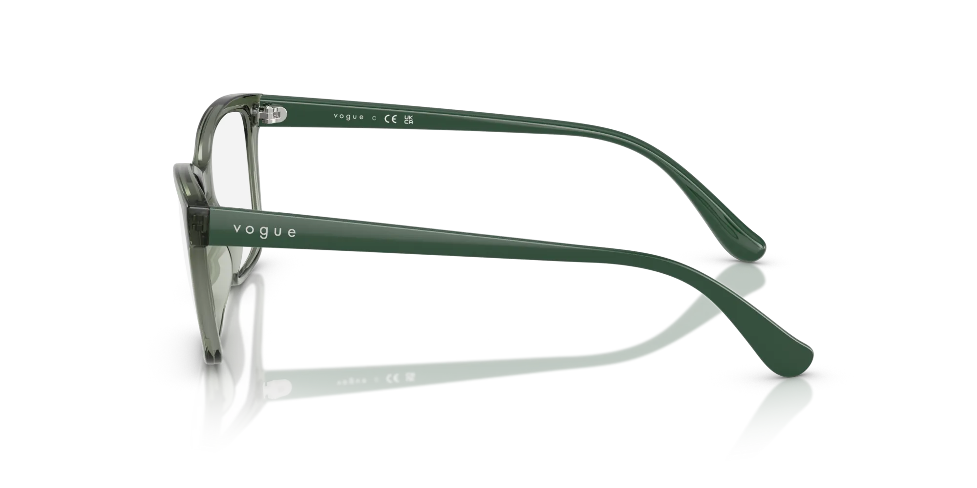 VOGUE EYEWEAR VO5420 3086 Montature da vista Iniettato Verde Pillow Normale - immagine 4