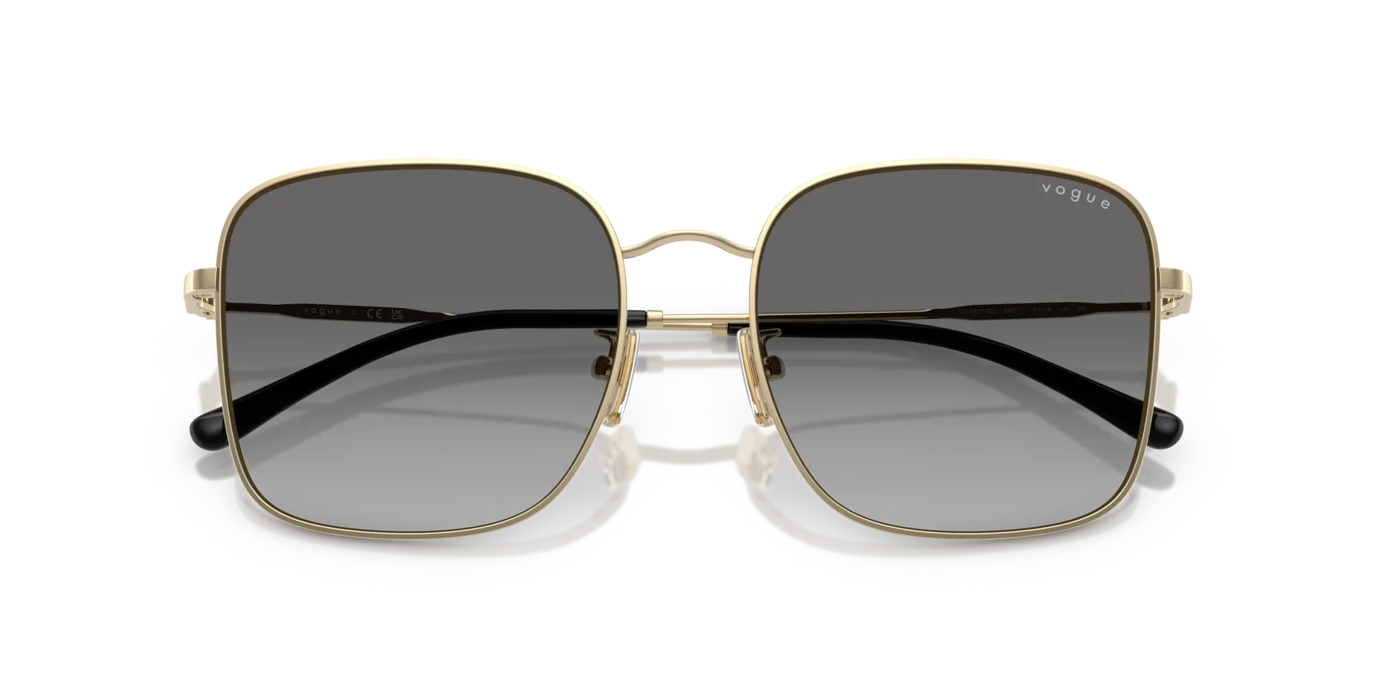 VOGUE EYEWEAR VO4327SD 848/11 Occhiali da sole Metallo Oro Grigio Squadrata Normale Sfumato - immagine 2