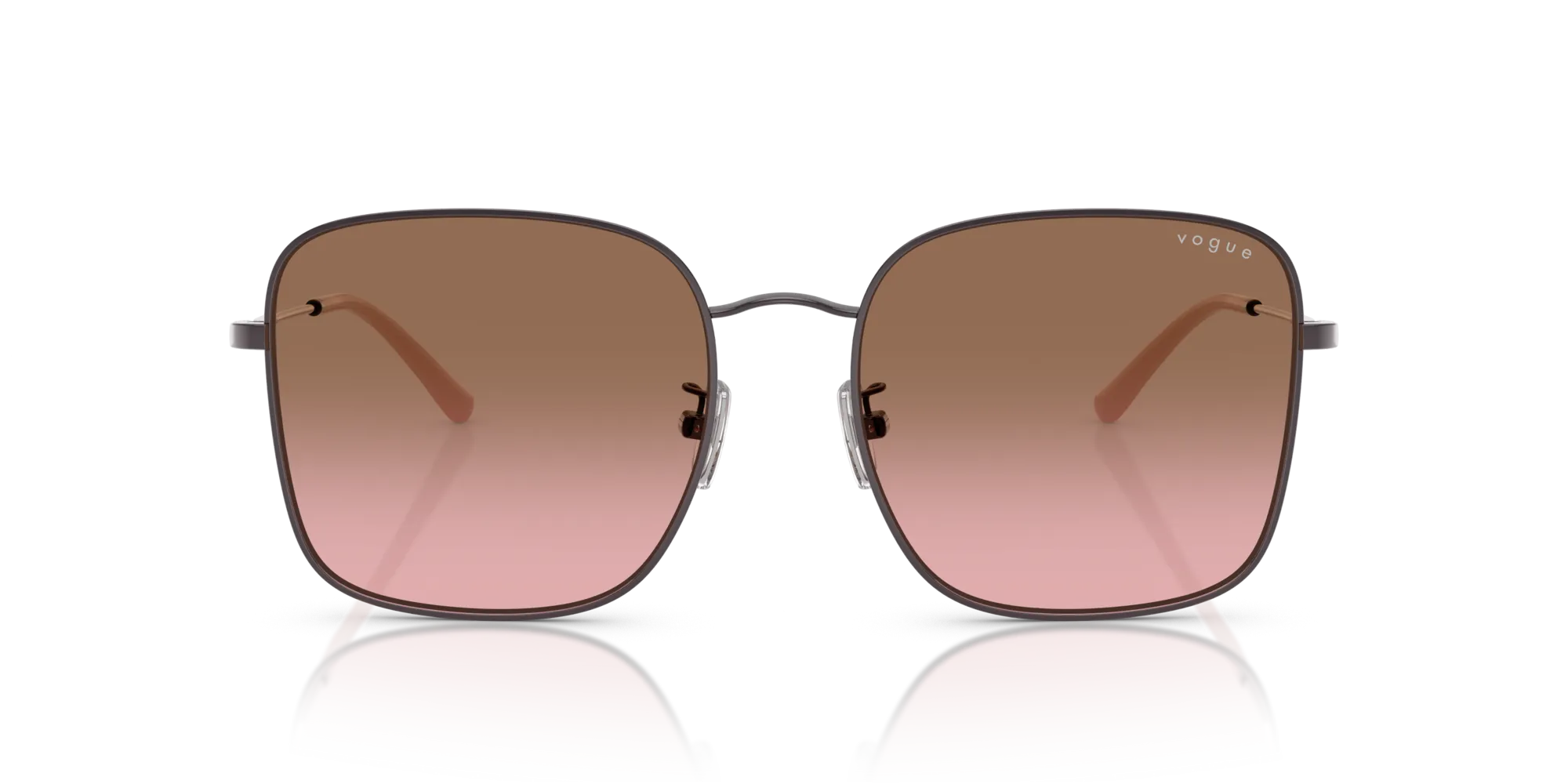 VOGUE EYEWEAR VO4327SD 514914 Occhiali da sole Metallo Viola Rosa Squadrata Normale Sfumato - immagine 3