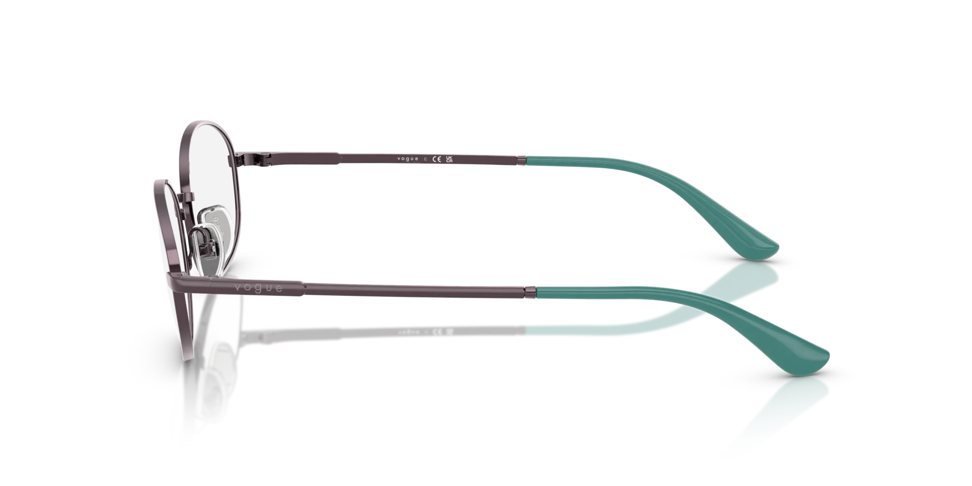 VOGUE EYEWEAR VO4326 5149 Montature da vista Metallo Viola Rotonda Normale - immagine 4